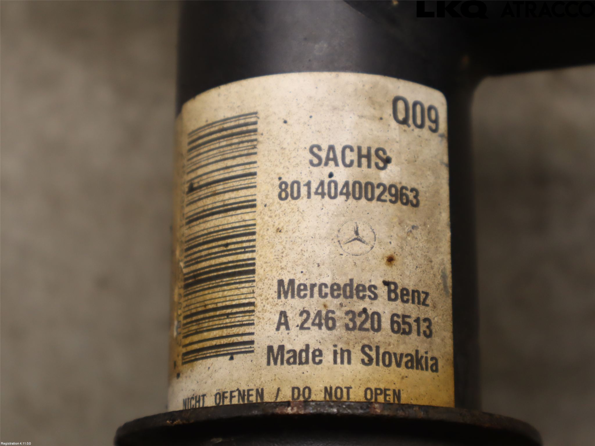 Mercedes-Benz MB B-KLASS (W246/W242) 12-19 Fjäderben Fram Vänster