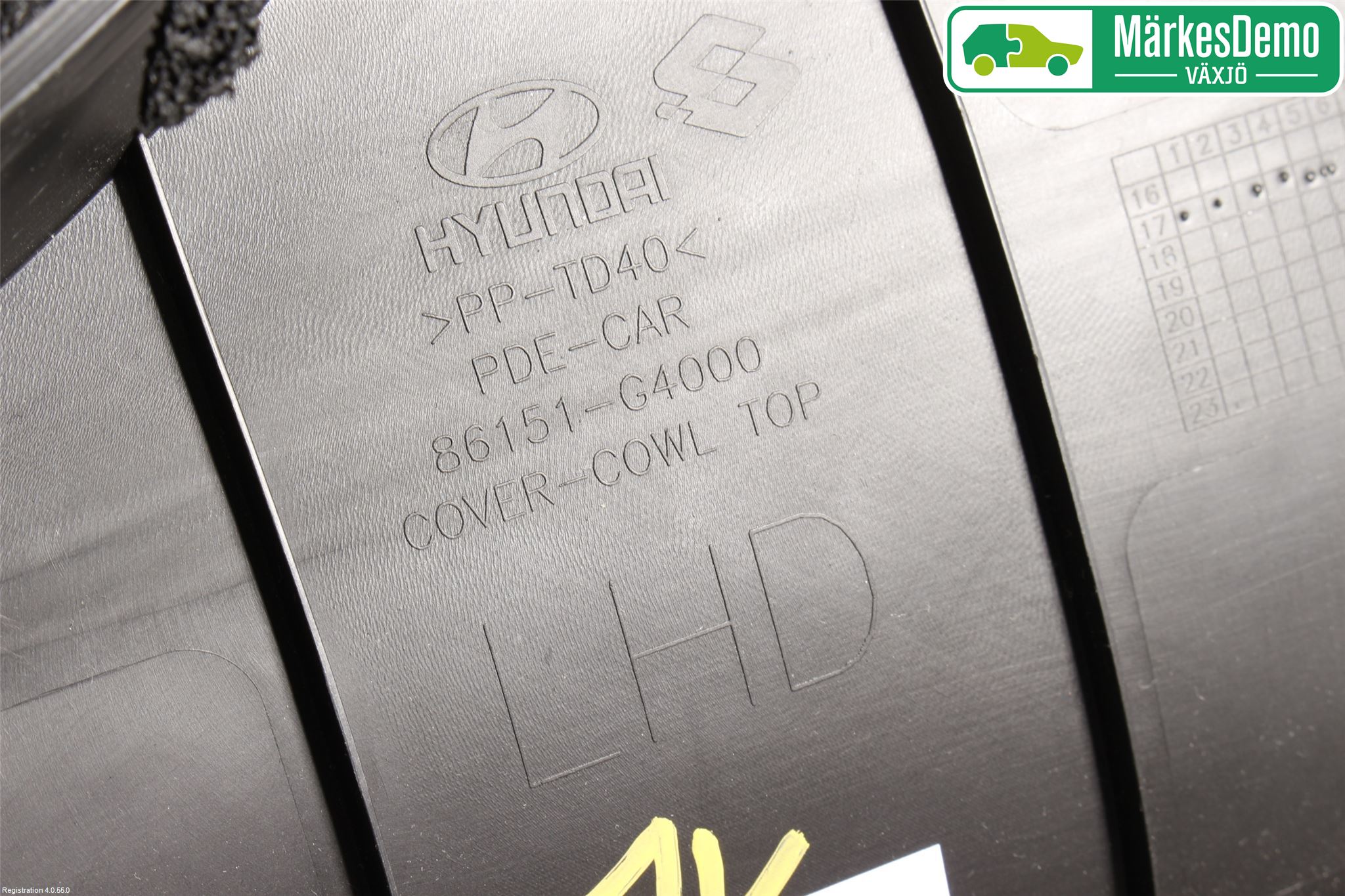 Hyundai i30 PD 17- Torpedplåt-Torpedplast