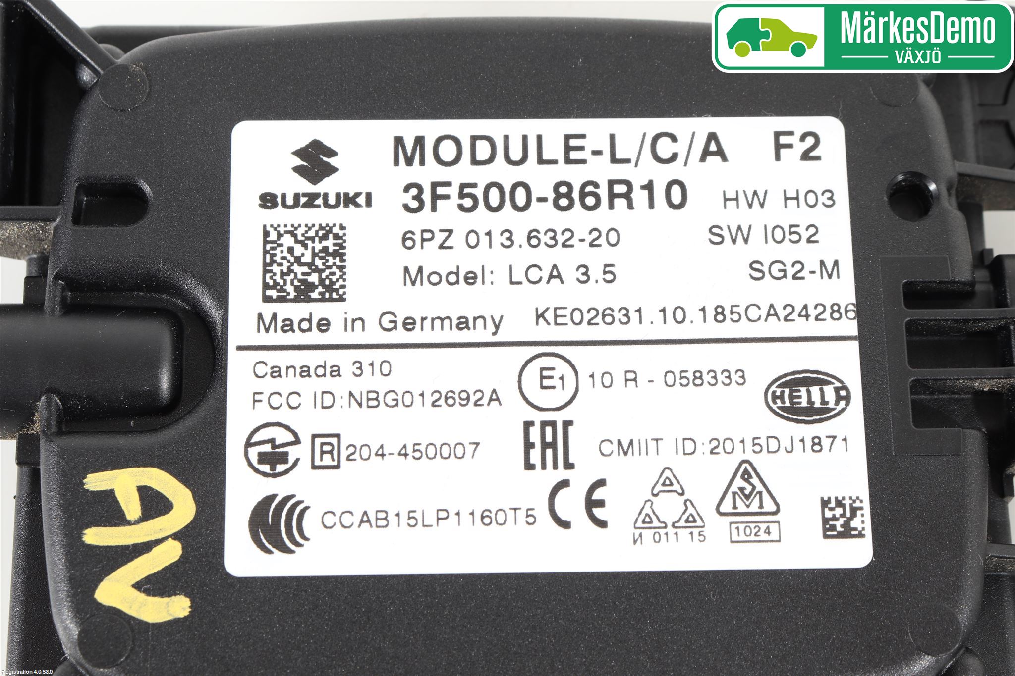 Suzuki VITARA 15- Sensor Aktivt Kollisionsskydd