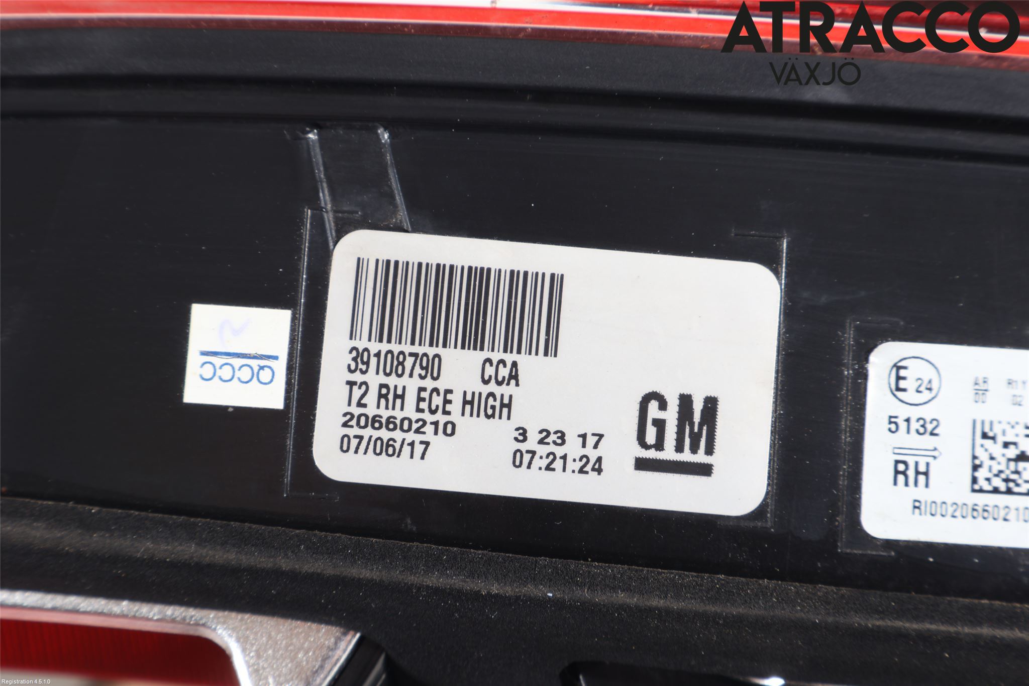 Opel INSIGNIA 17- Bakljus Lucka Hö