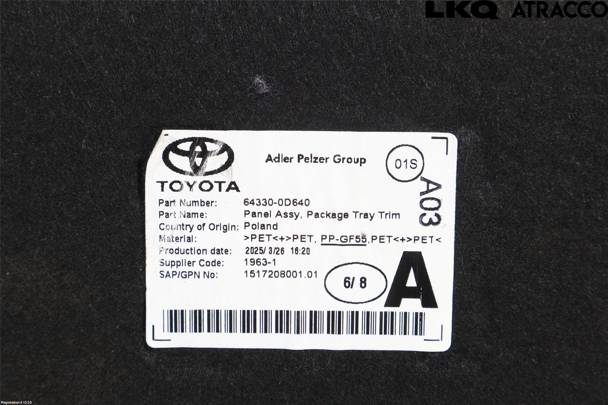 Toyota YARIS XP21 20- Hatthylla