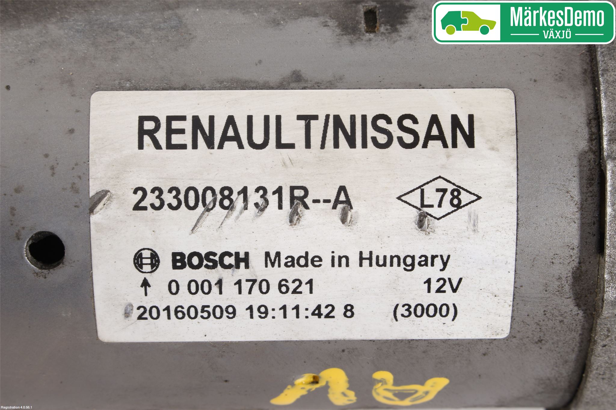 Nissan QASHQAI 14-17 Startmotor Diesel
