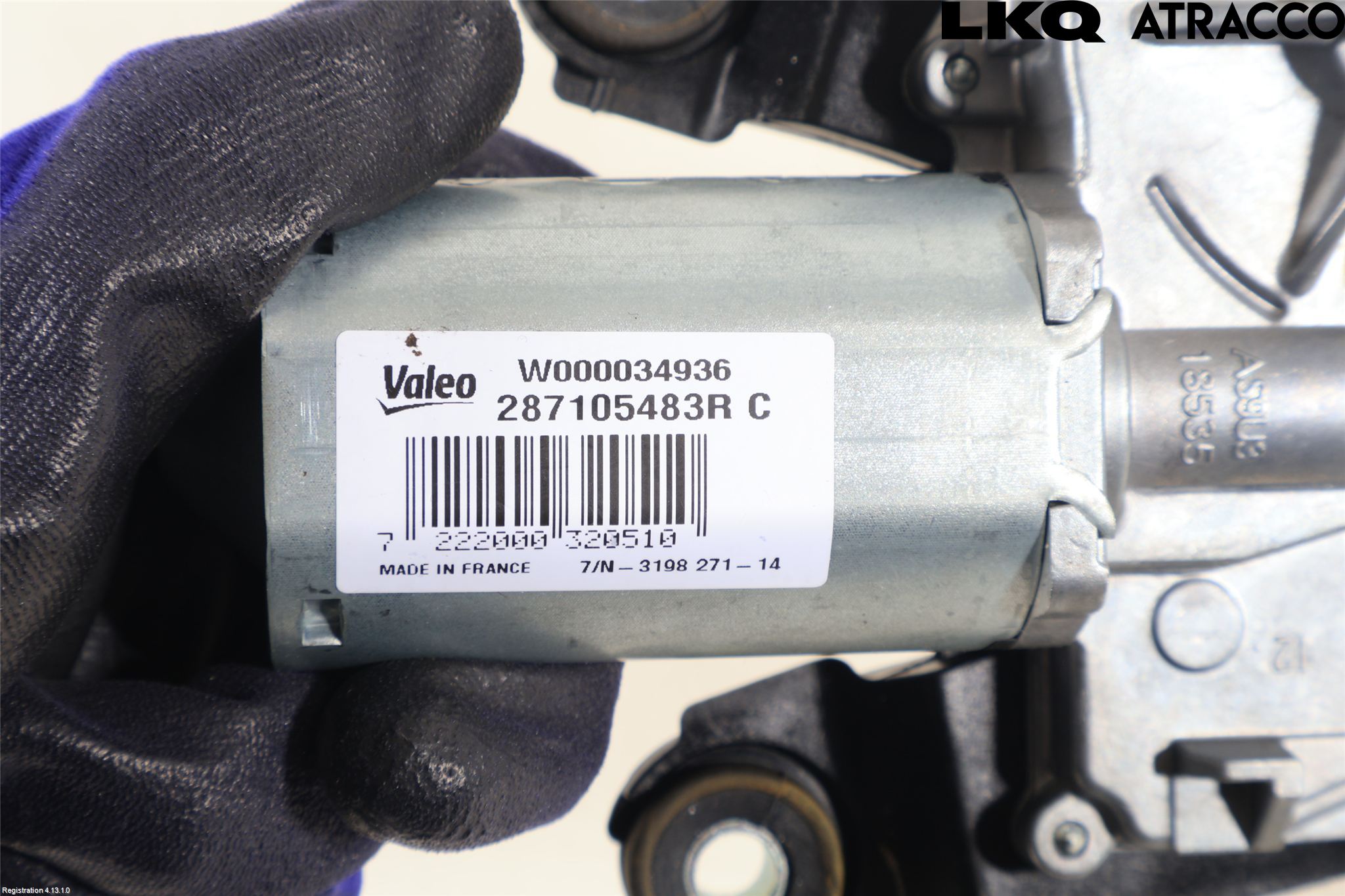 Renault CAPTUR 13-19 Torkarmotor Baklucka