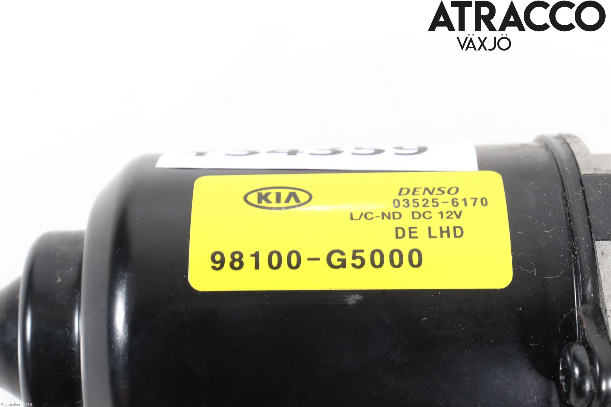 Kia NIRO (DE) 17-22 Torkarmotor Vindruta