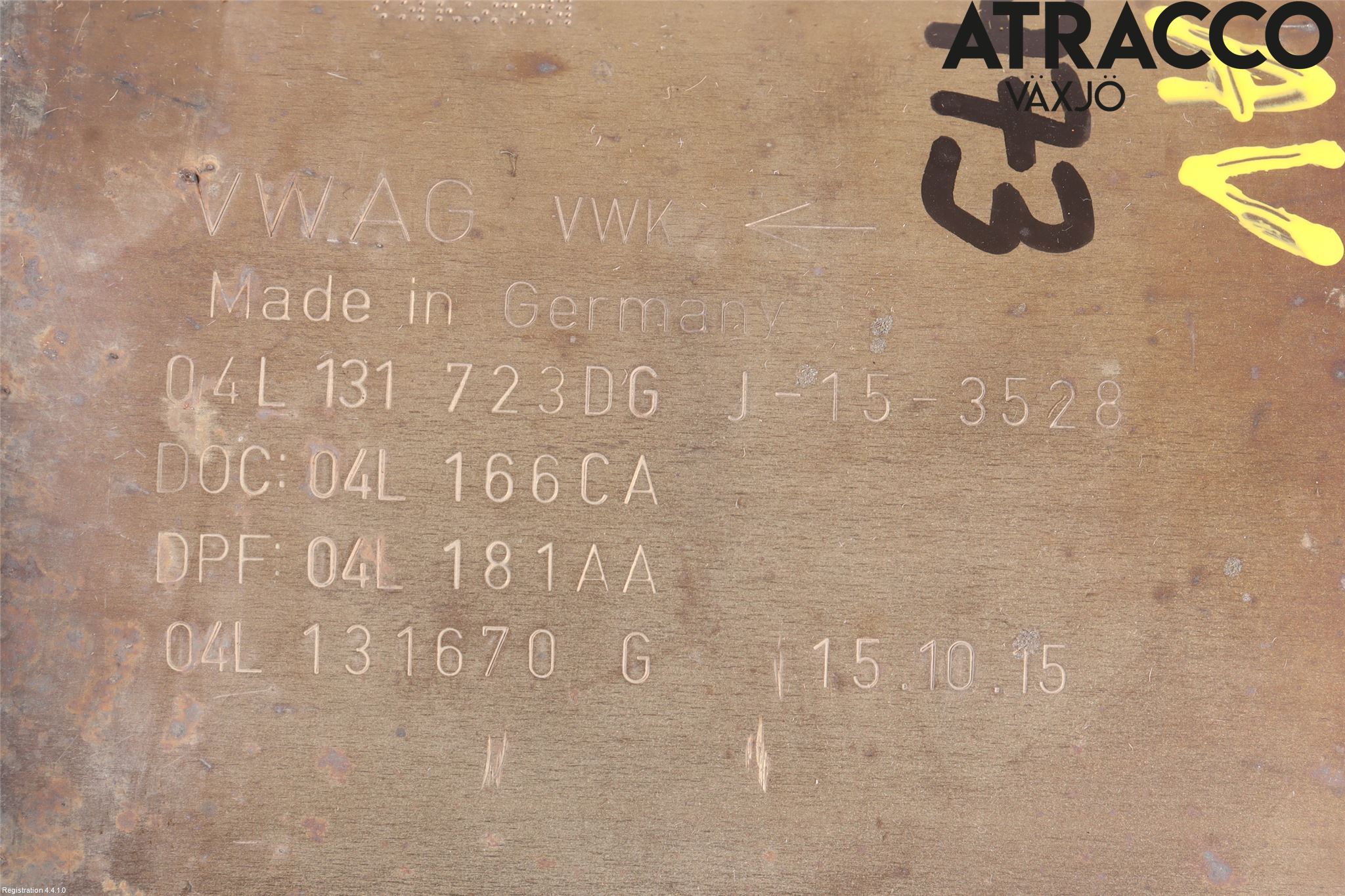 Volkswagen VW TIGUAN 07-16 Avgas Partikelfilter