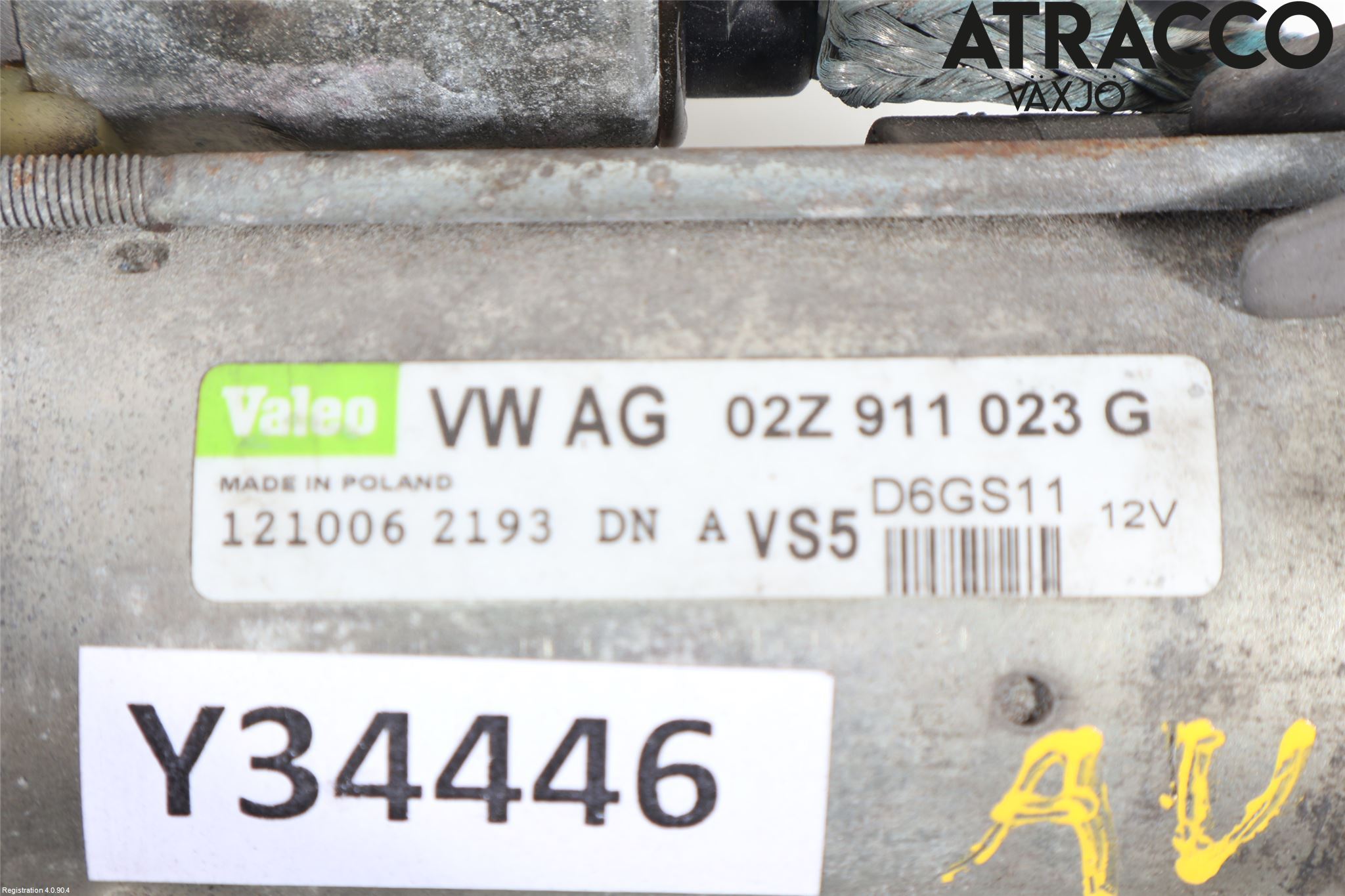 Volkswagen VW GOLF PLUS/CROSS GOLF 04-14 Startmotor