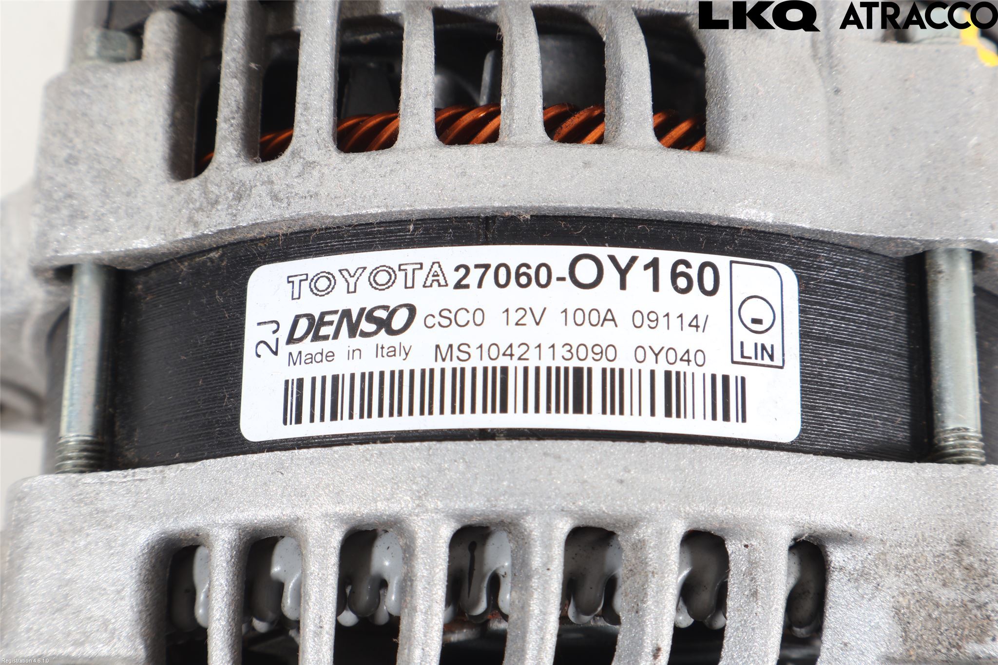 Toyota YARIS XP130 12-14 Generator