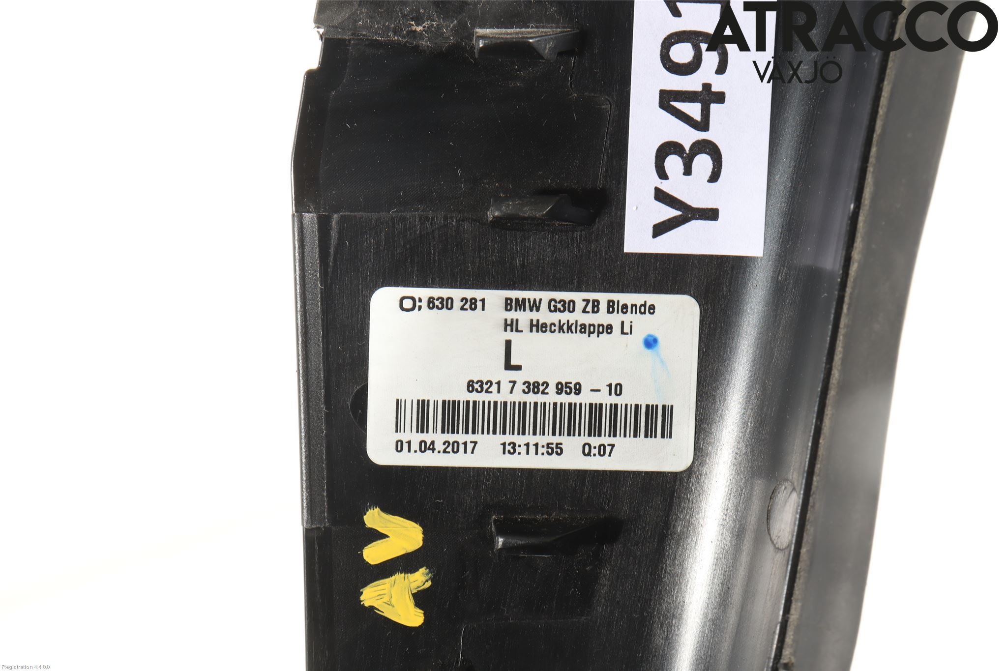 BMW 5 G30/G31/F90 17-23 Bakljussarg