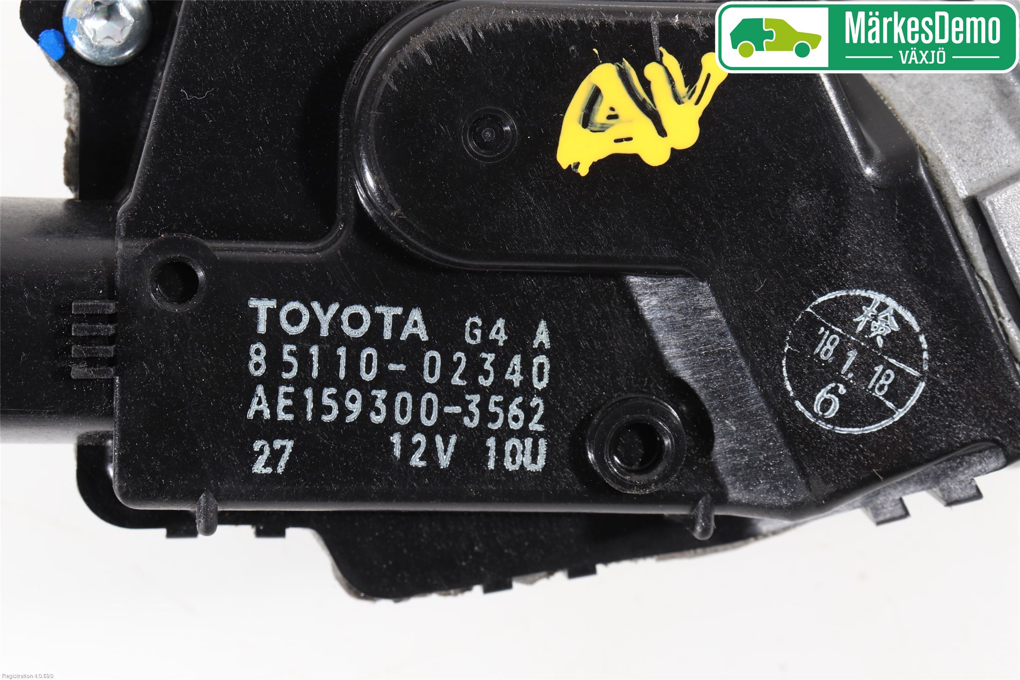 Toyota AURIS 13-19 Torkarmotor Vindruta