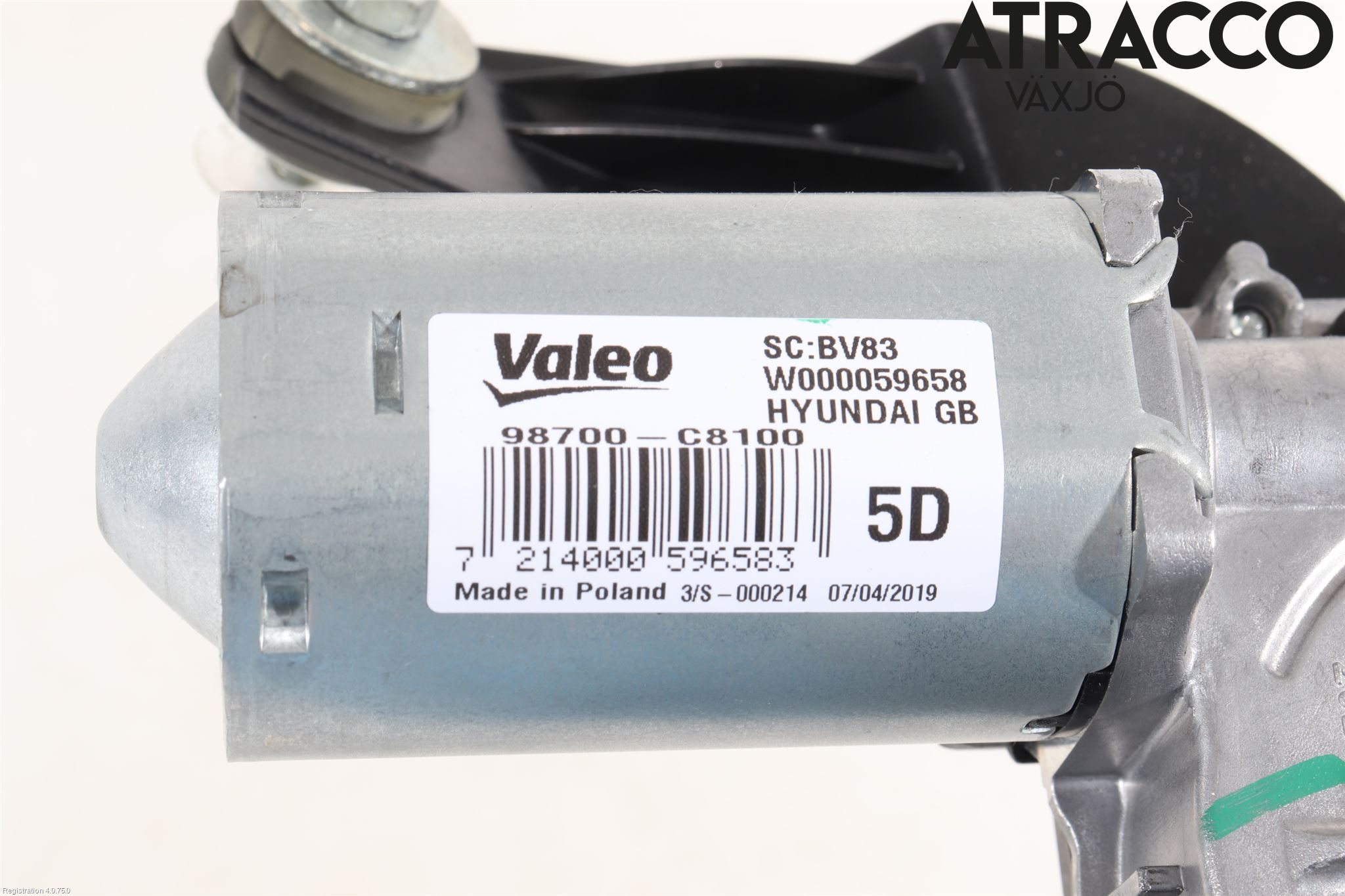 Hyundai i20 GB 15-20 Torkarmotor Baklucka