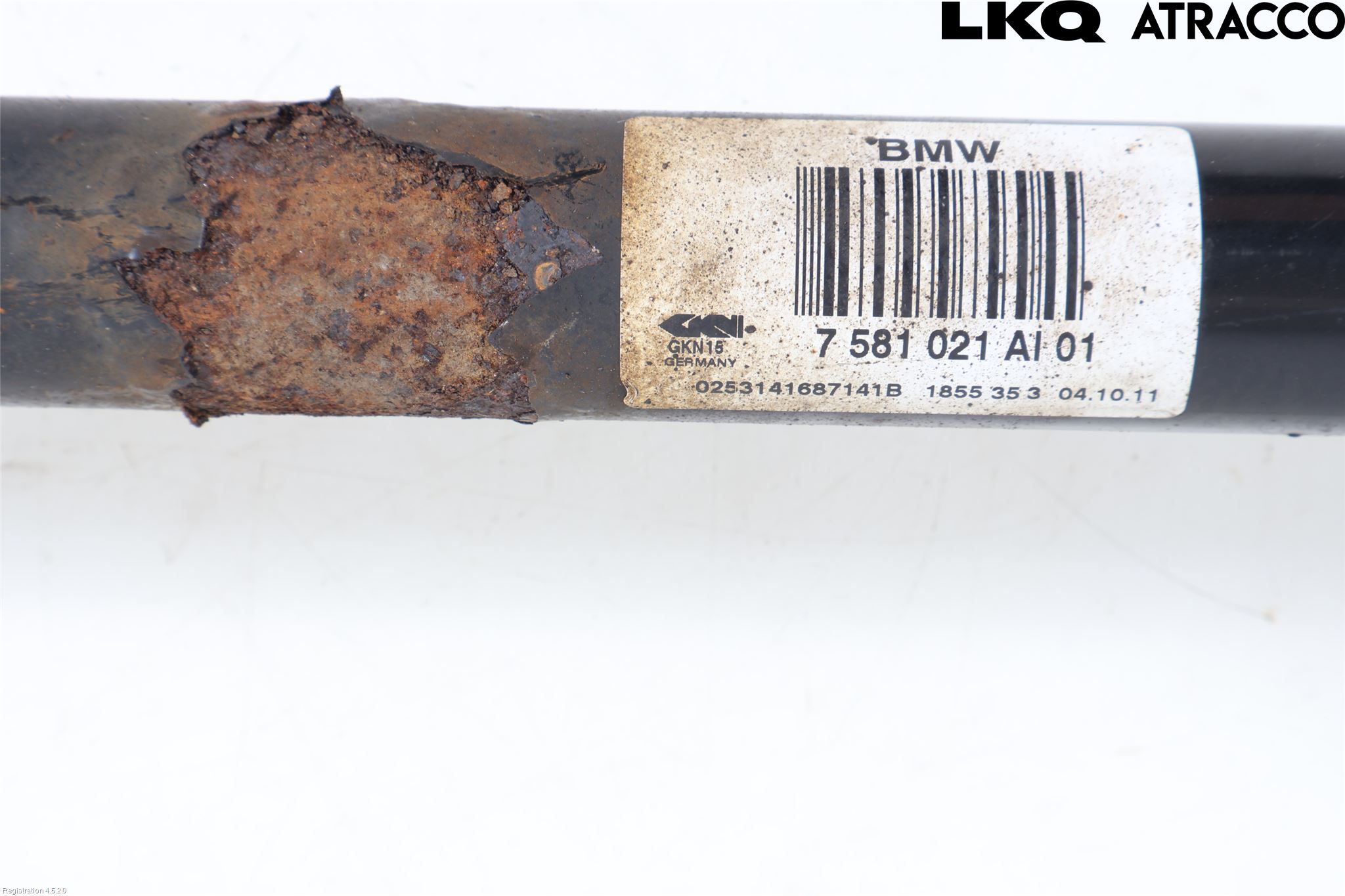 BMW 5 F10/F11/F18 09-17 Drivaxel Bak Vänster
