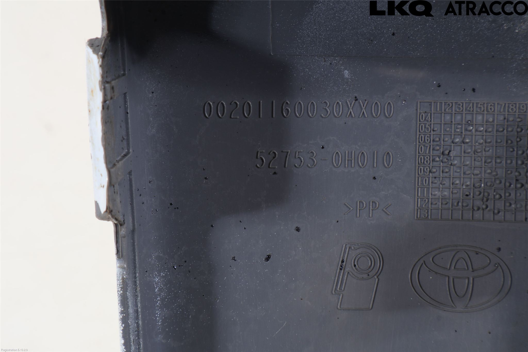 Toyota AYGO 06-14 Stötfångarlist Bak