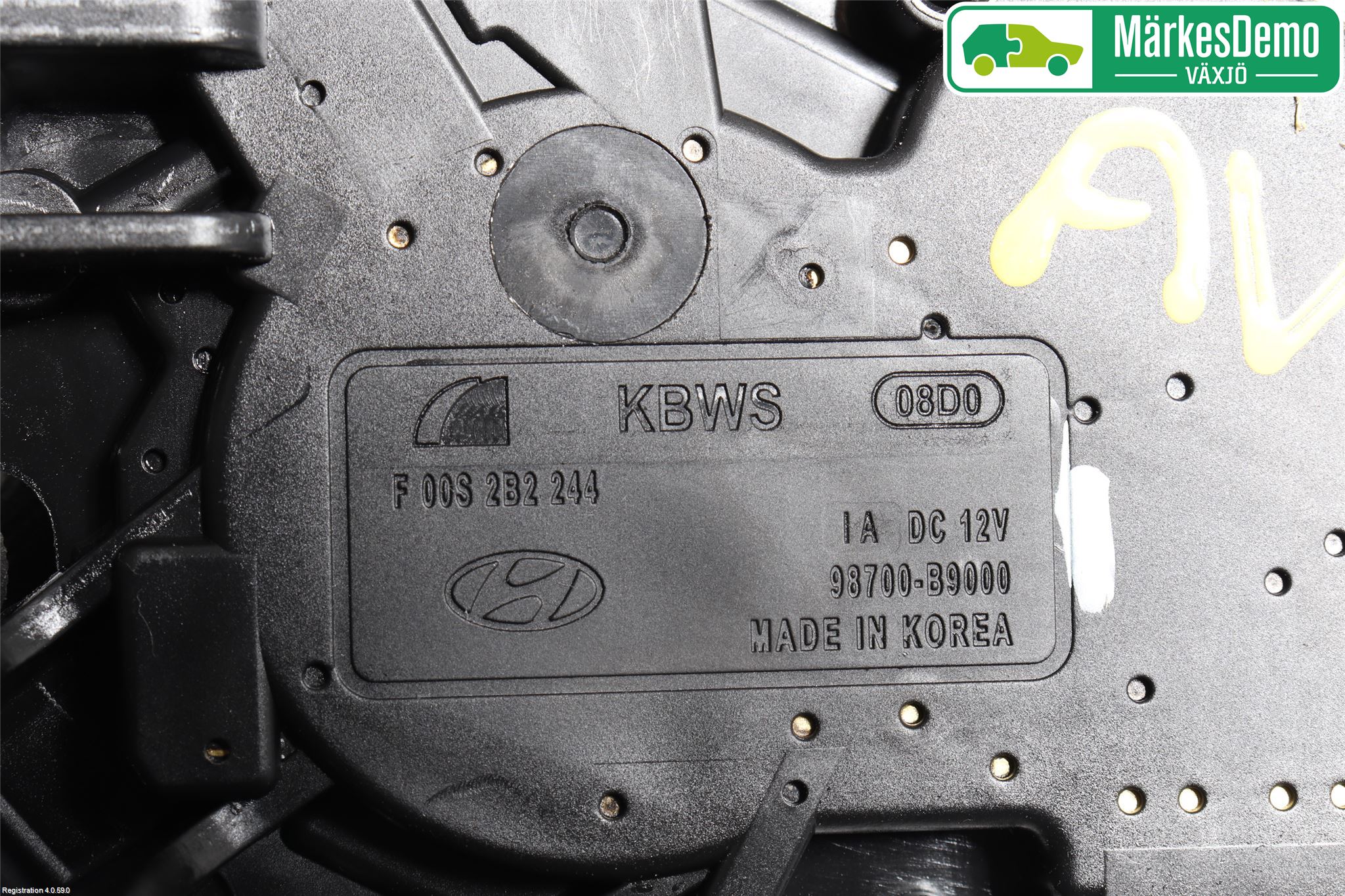Hyundai i10 BA 17-20 Torkarmotor Baklucka