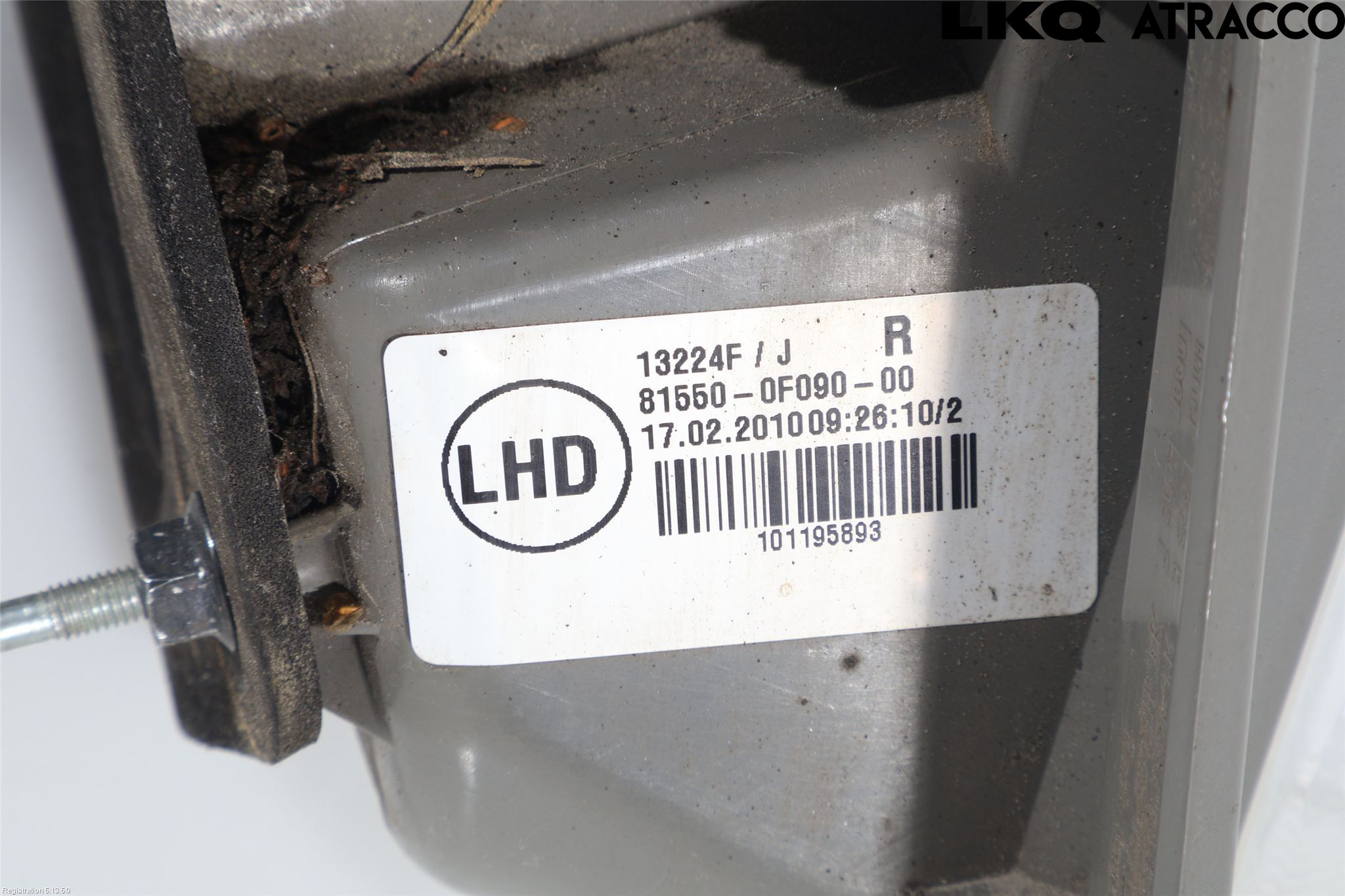 Toyota VERSO 09-18 Bakljus Höger