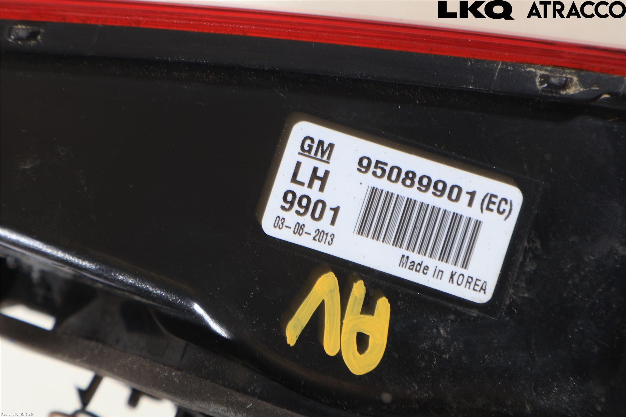 GM CHEVROLET CRUZE Bakljus Lucka Vä