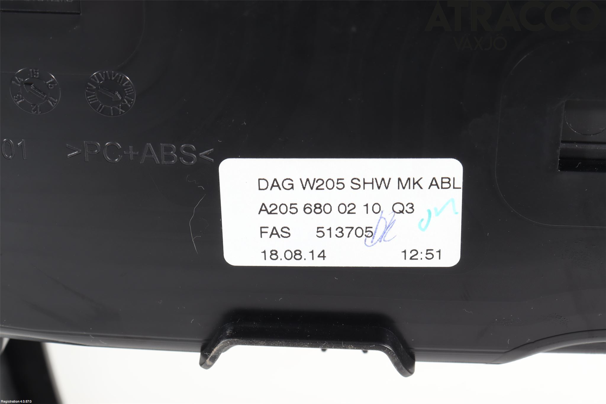 Mercedes-Benz MB C-KLASS (W205) 14-21 Instrumentkonsoll Mitt