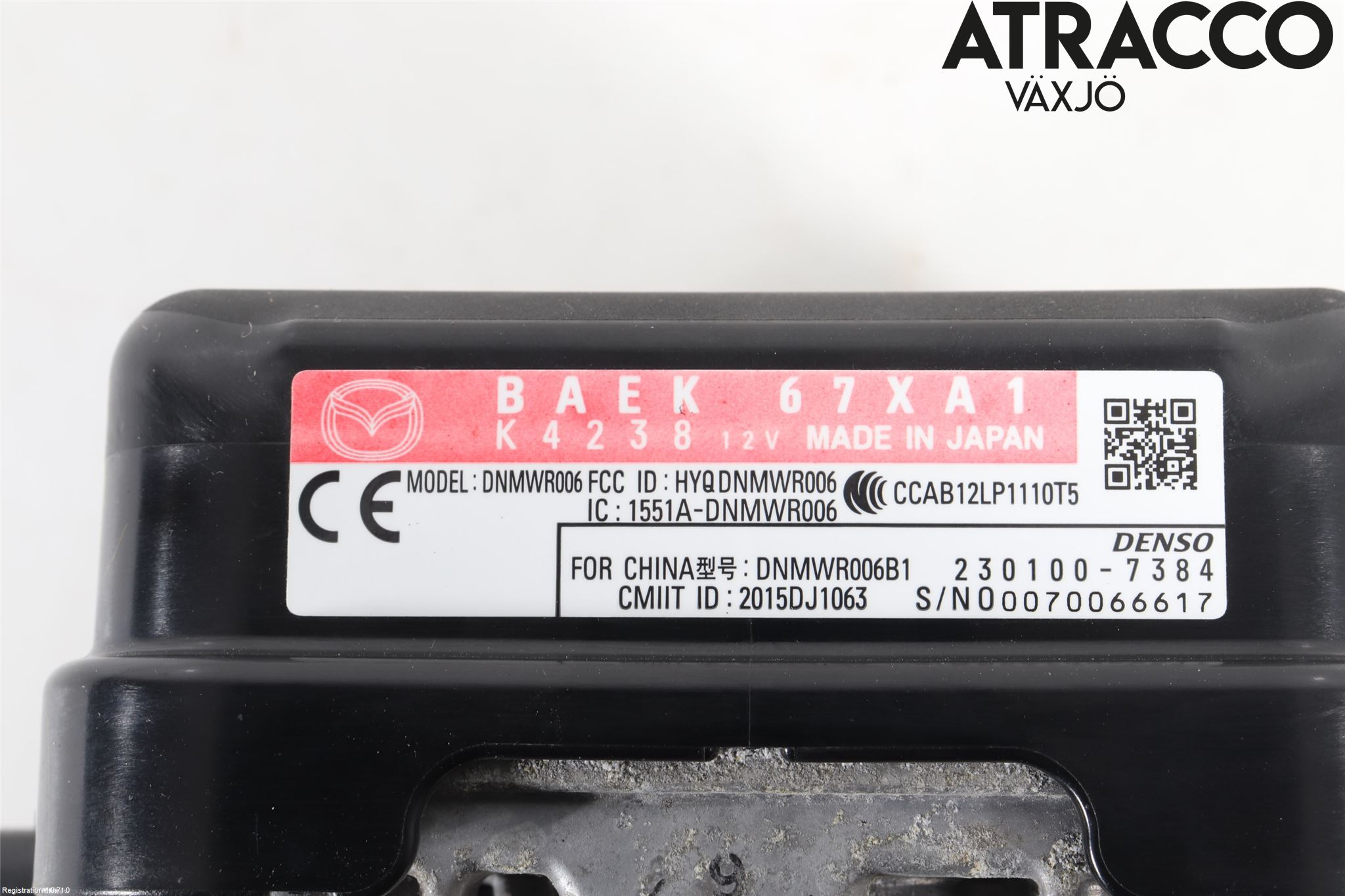 Mazda CX-3 Sensor Aktivt Kollisionsskydd