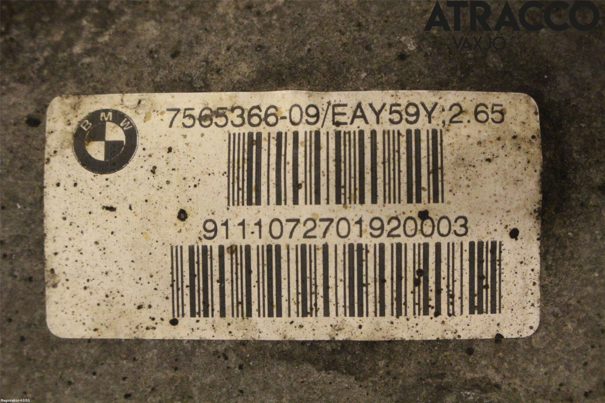 BMW 5 F10/F11/F18 09-17 Bakväxel-Diff