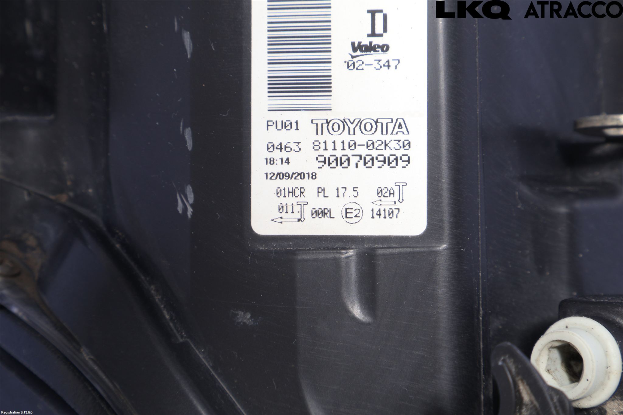 Toyota AURIS 13-19 Strålkastare Höger