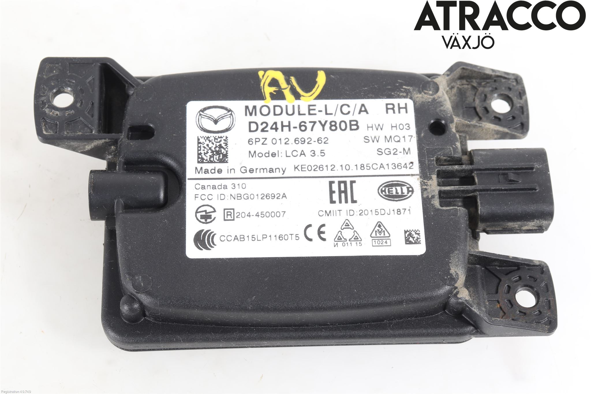 Mazda CX-3 Sensor Aktivt Kollisionsskydd