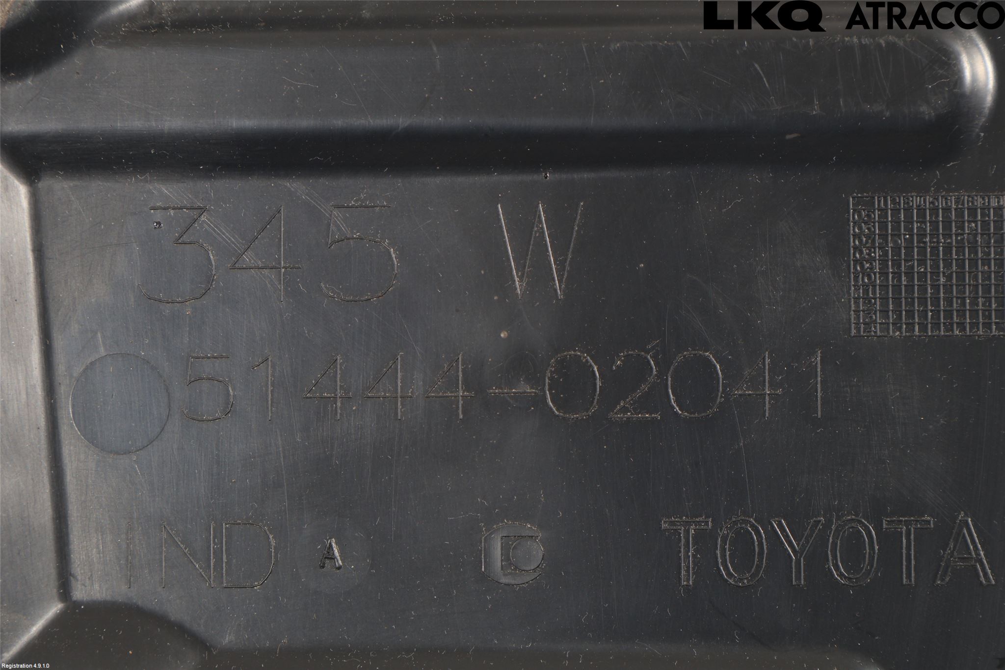 Toyota AURIS 07-09 Hasplåt Plåt-Plast