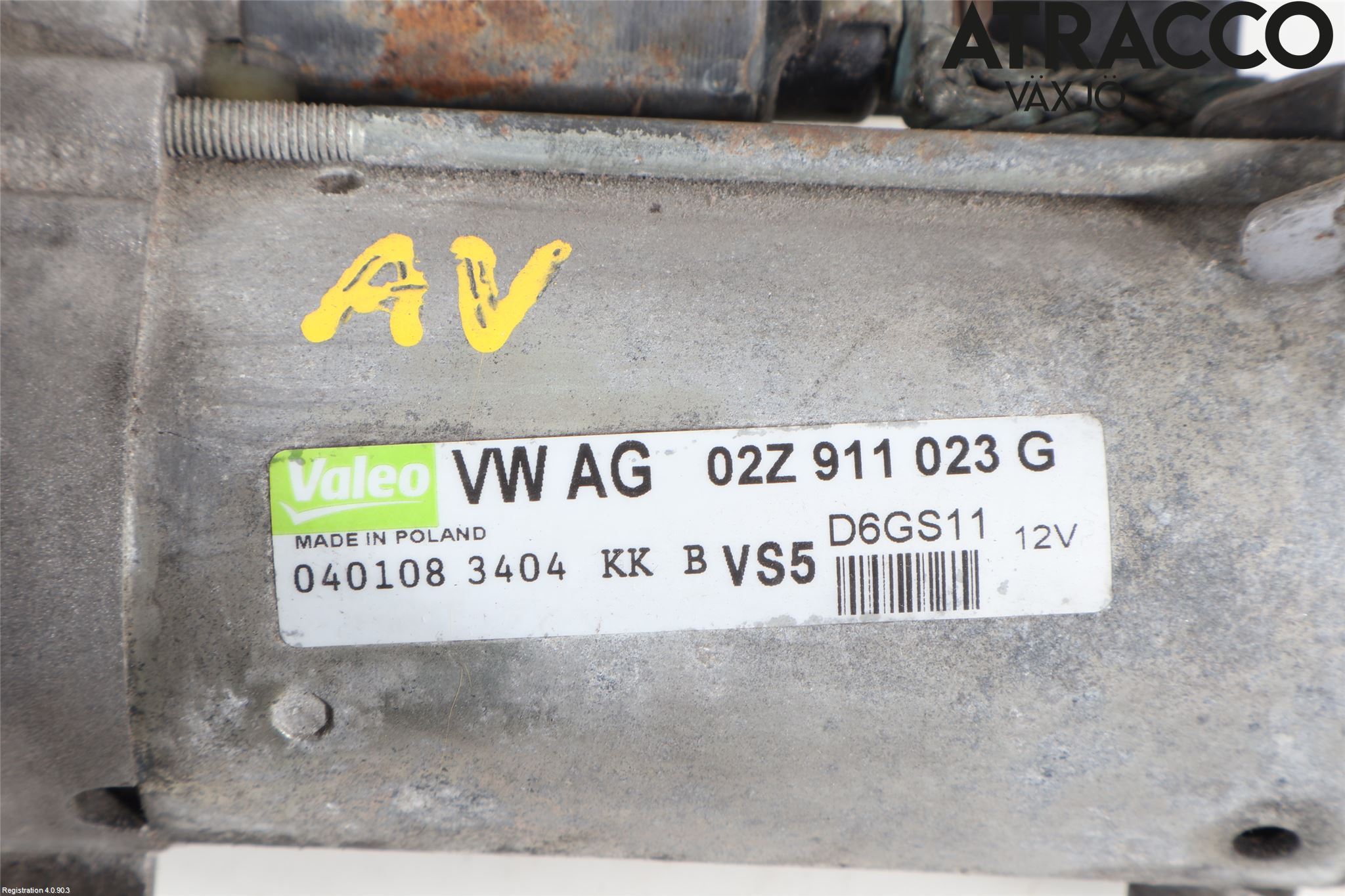 Volkswagen VW GOLF V 04-09 Startmotor