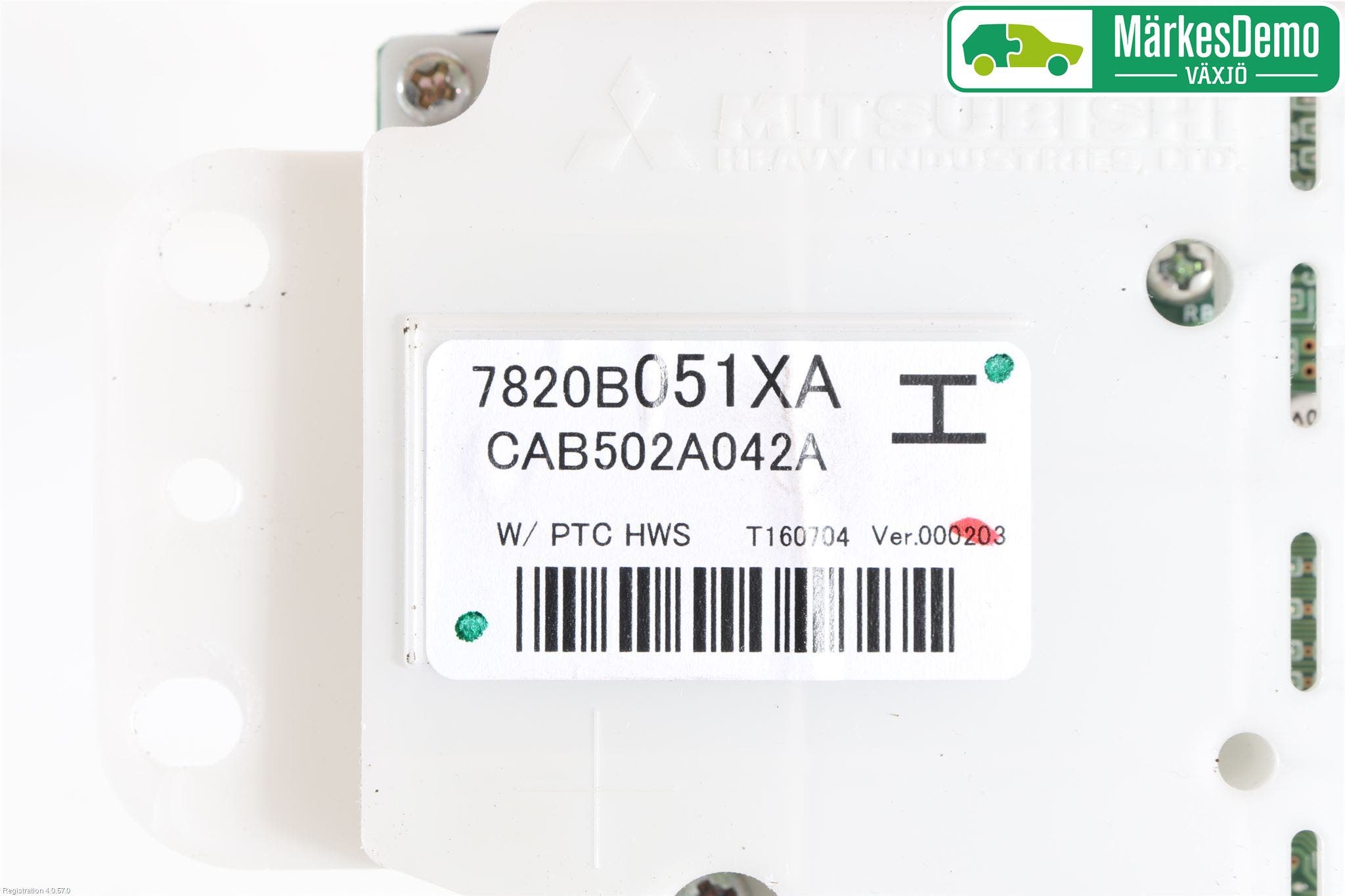 Mitsubishi OUTLANDER 13-21 Ac Styrenhet Ac Manöveren