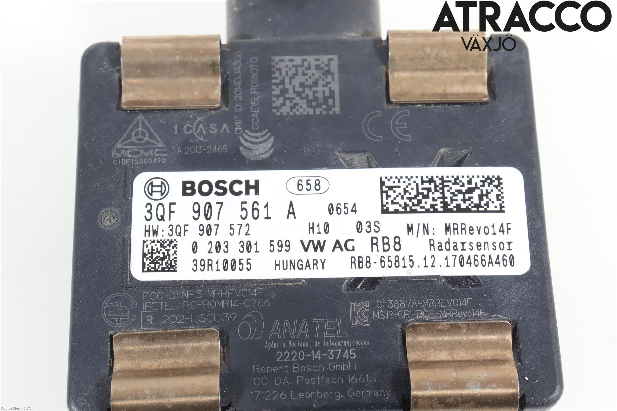 Volkswagen VW GOLF / E-GOLF VII 13-20 Sensor Aktivt Kollisionsskydd