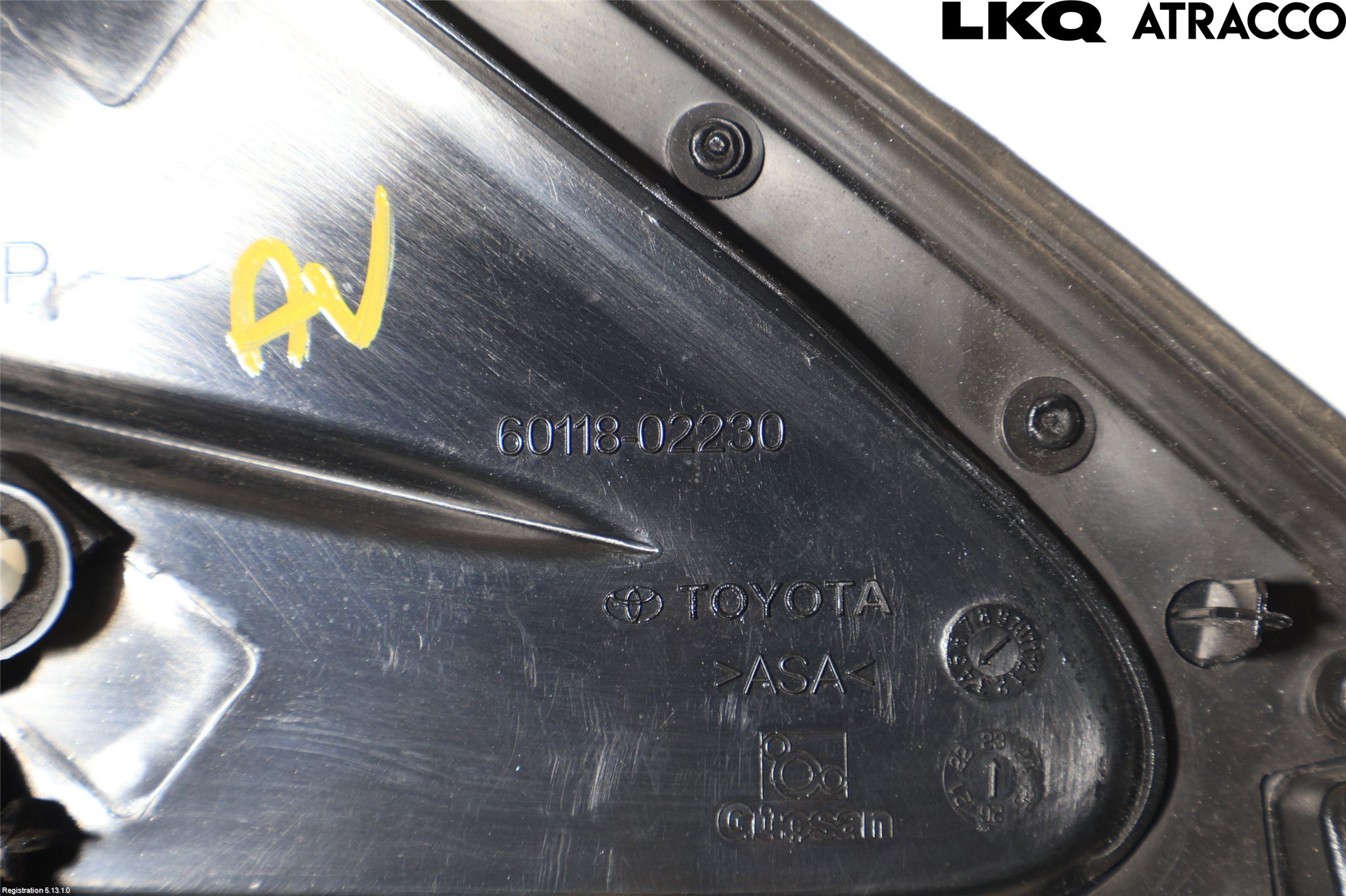Toyota COROLLA 19- List Framskärm Vä
