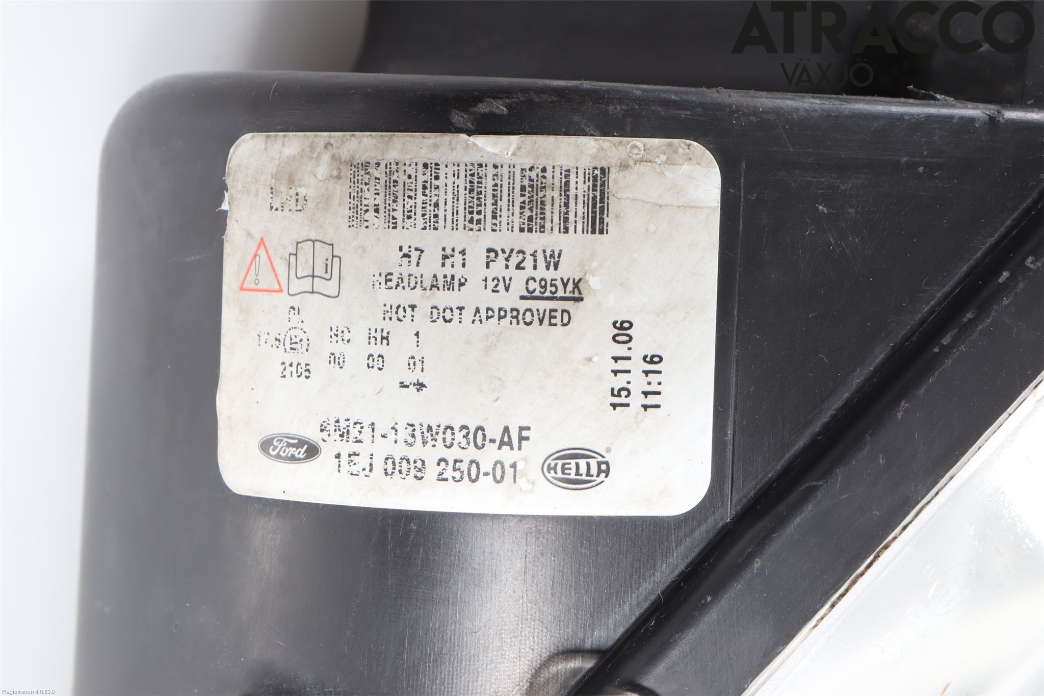 Ford S-MAX 06-15 Strålkastare Vänster