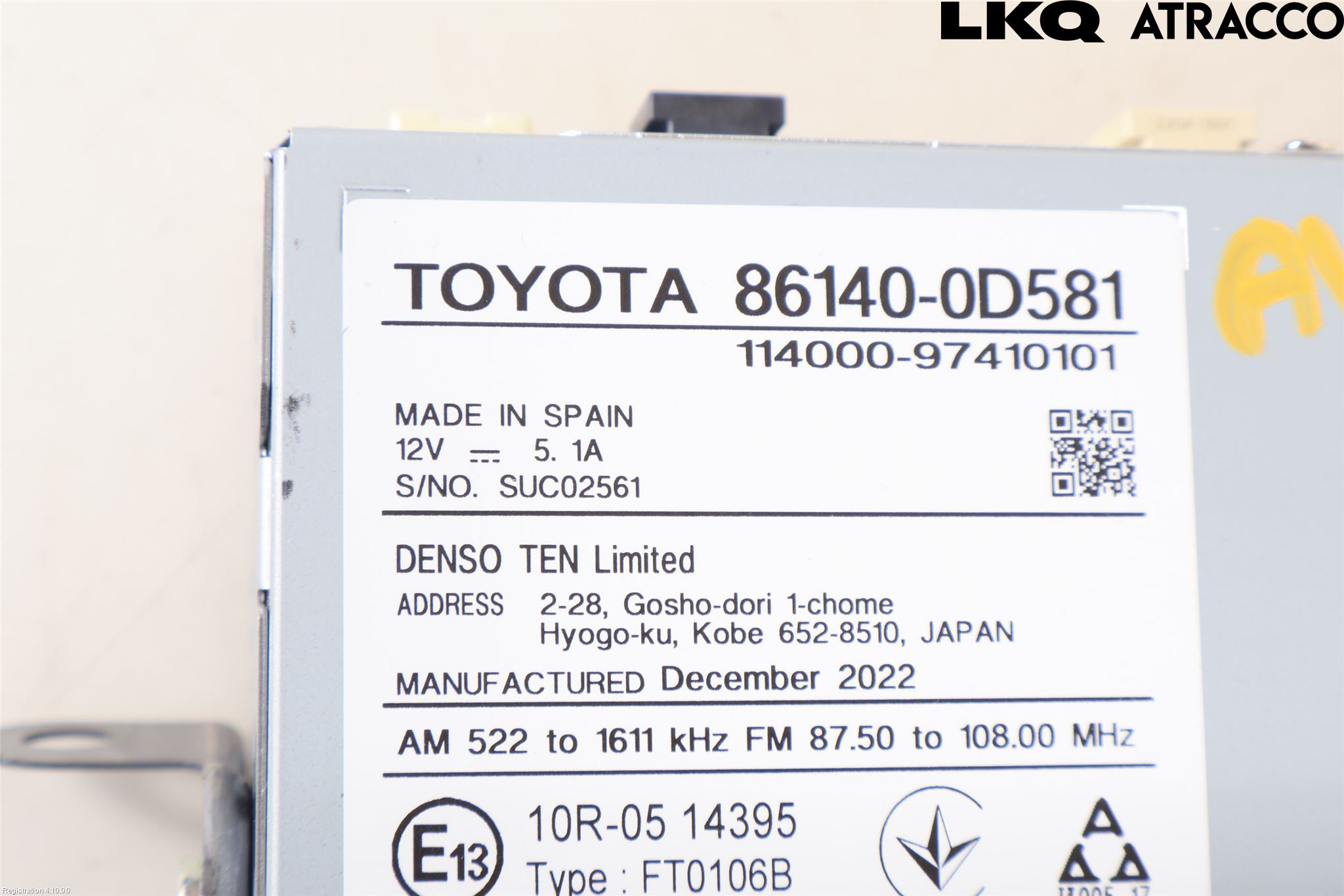 Toyota YARIS XP21 20- Cd Radio - Multimediapanel