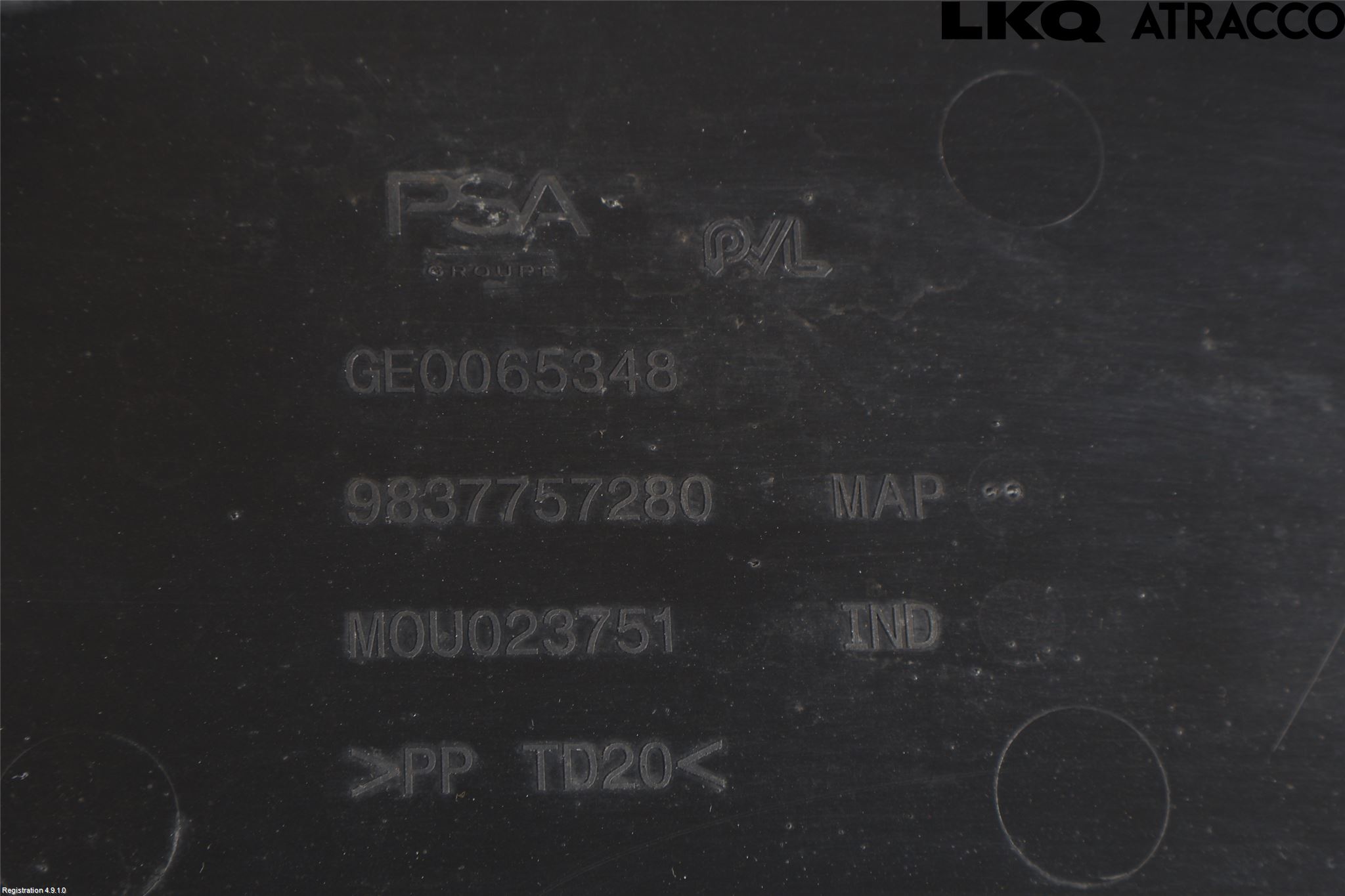 Peugeot 308/E-308 21- Hasplåt Plåt-Plast