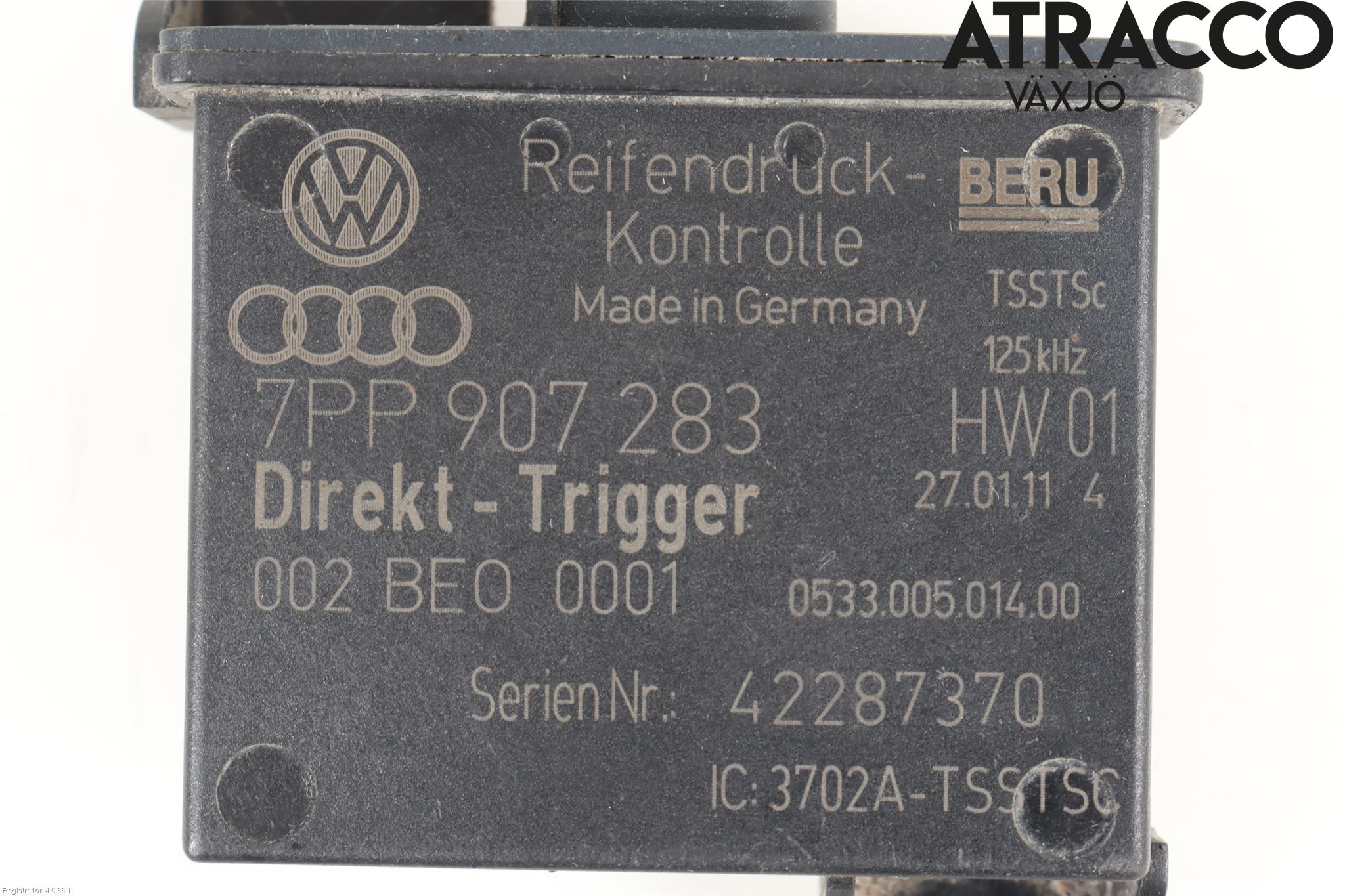 Porsche 911 (997) 05-12 Givare Däcktryck