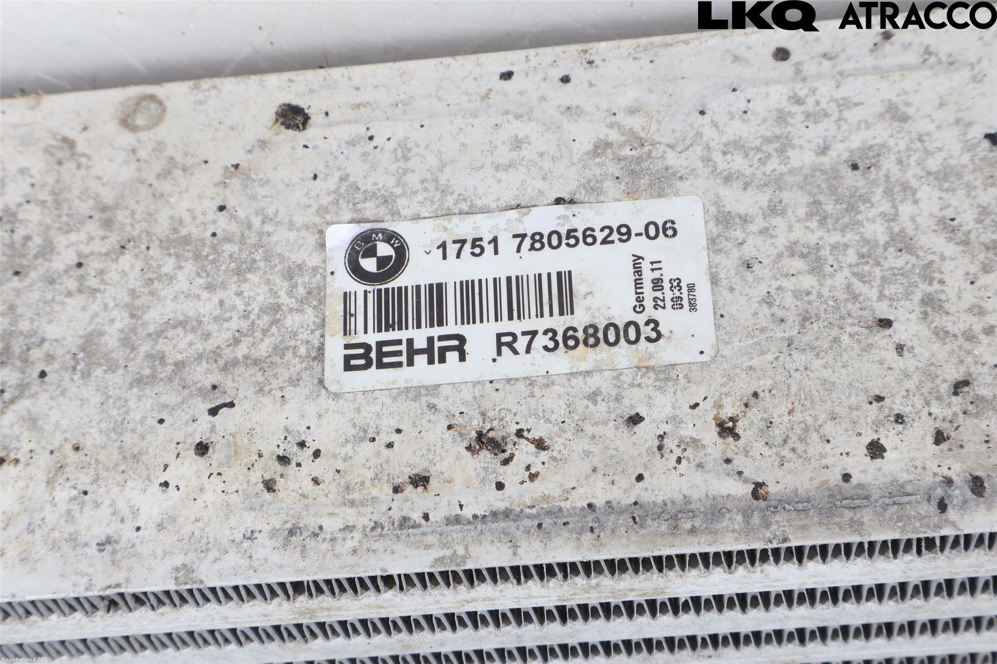 BMW 5 F10/F11/F18 09-17 Laddluft-Intercooler Kyl