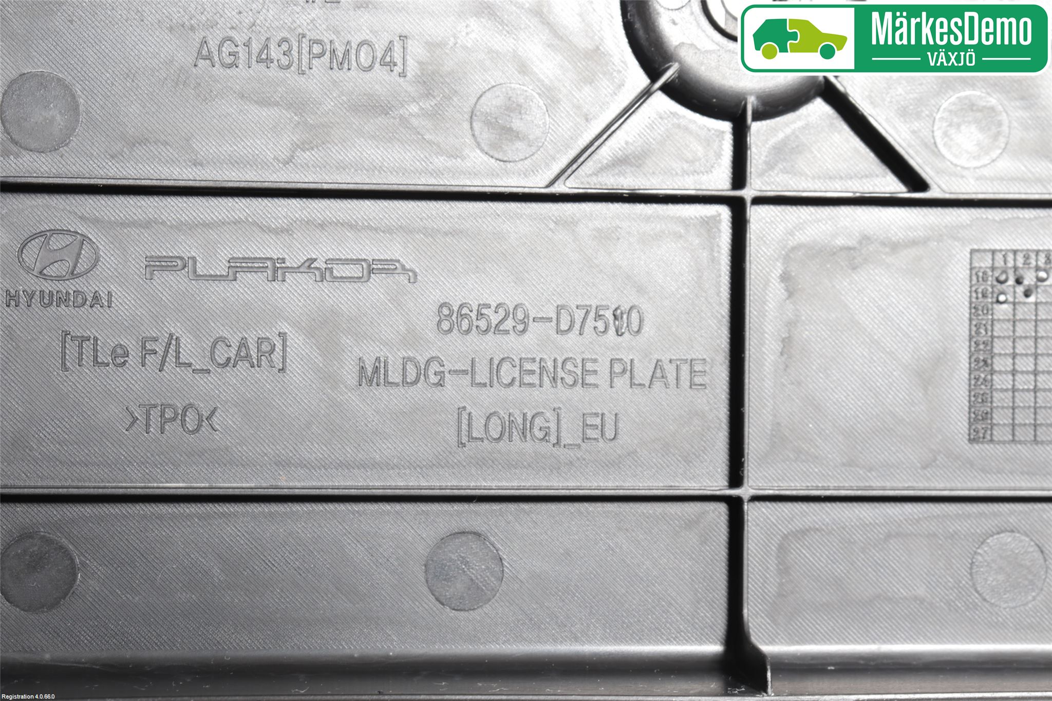 Hyundai TUCSON 05- Skylthållare