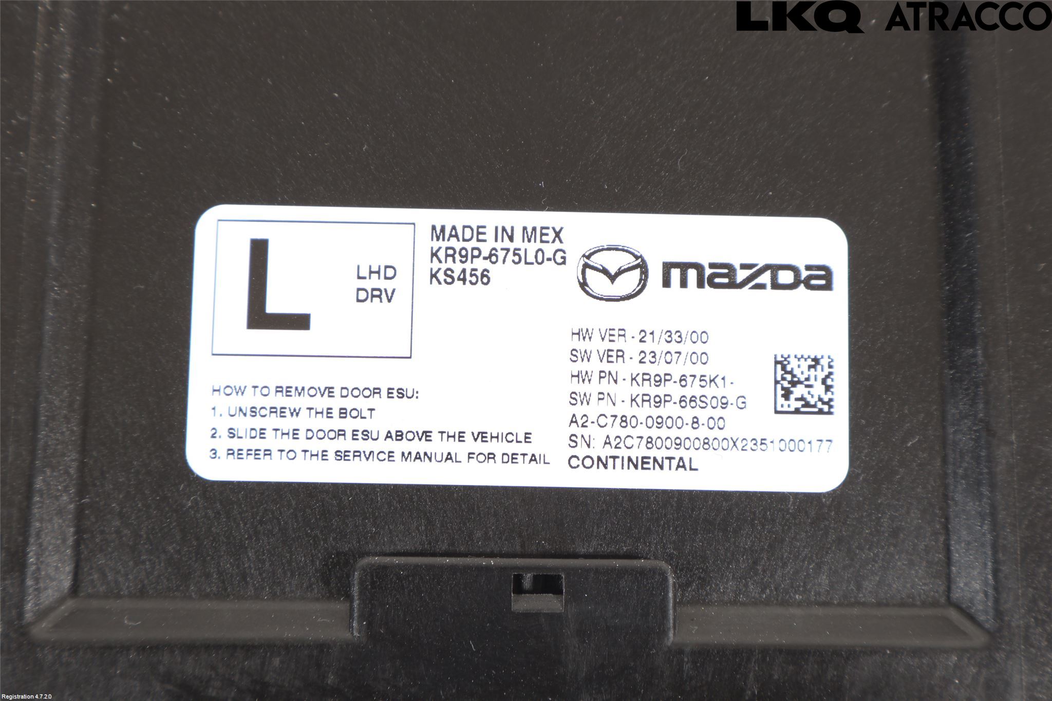 Mazda CX-60 22- Styrenhet Övrigt