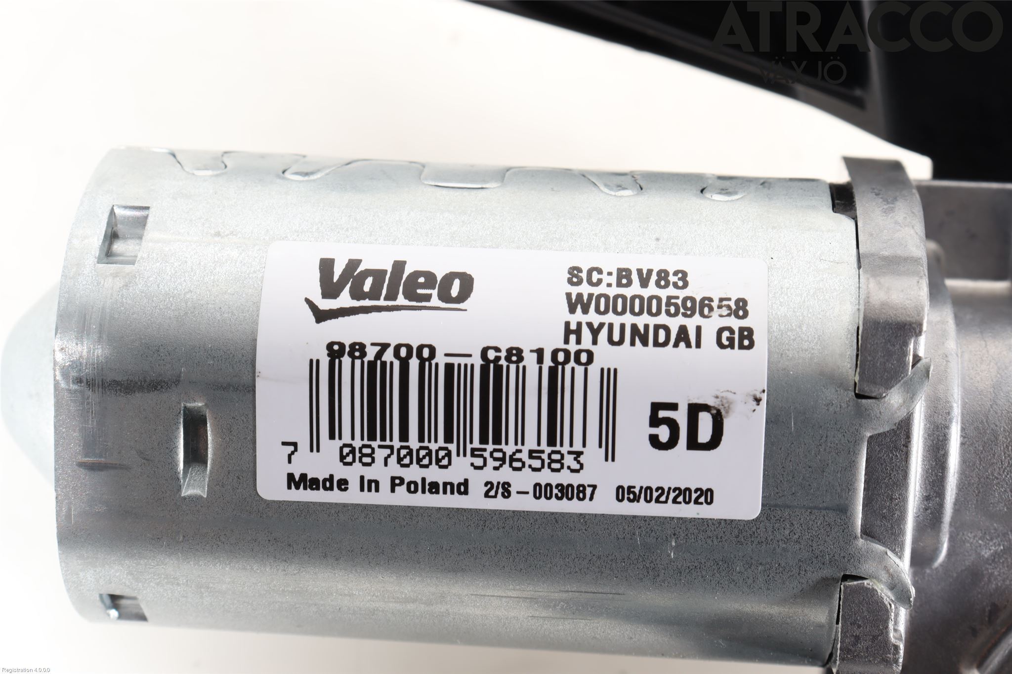Hyundai i20 GB 15-20 Torkarmotor Baklucka