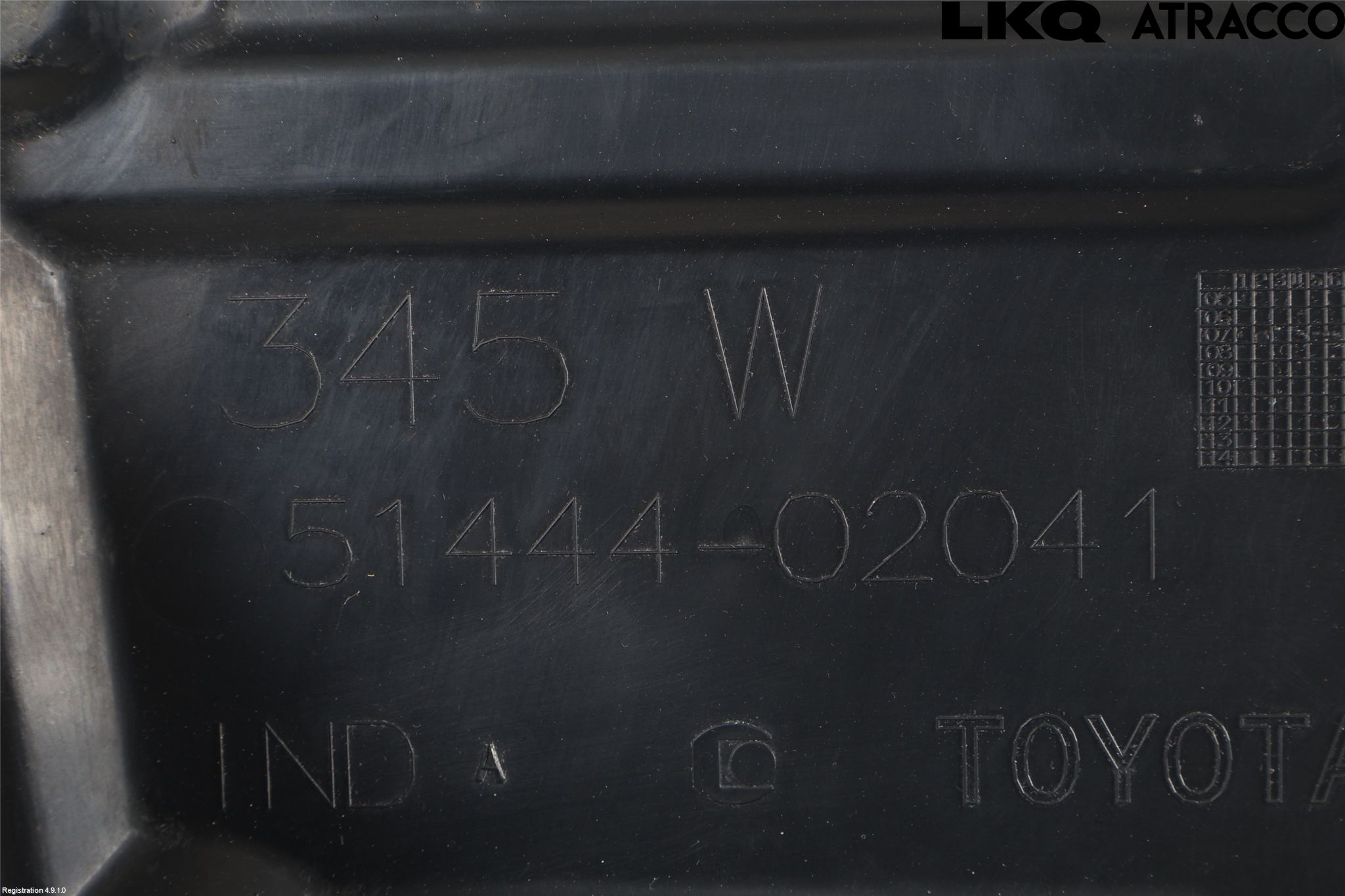 Toyota AURIS 07-09 Hasplåt Plåt-Plast