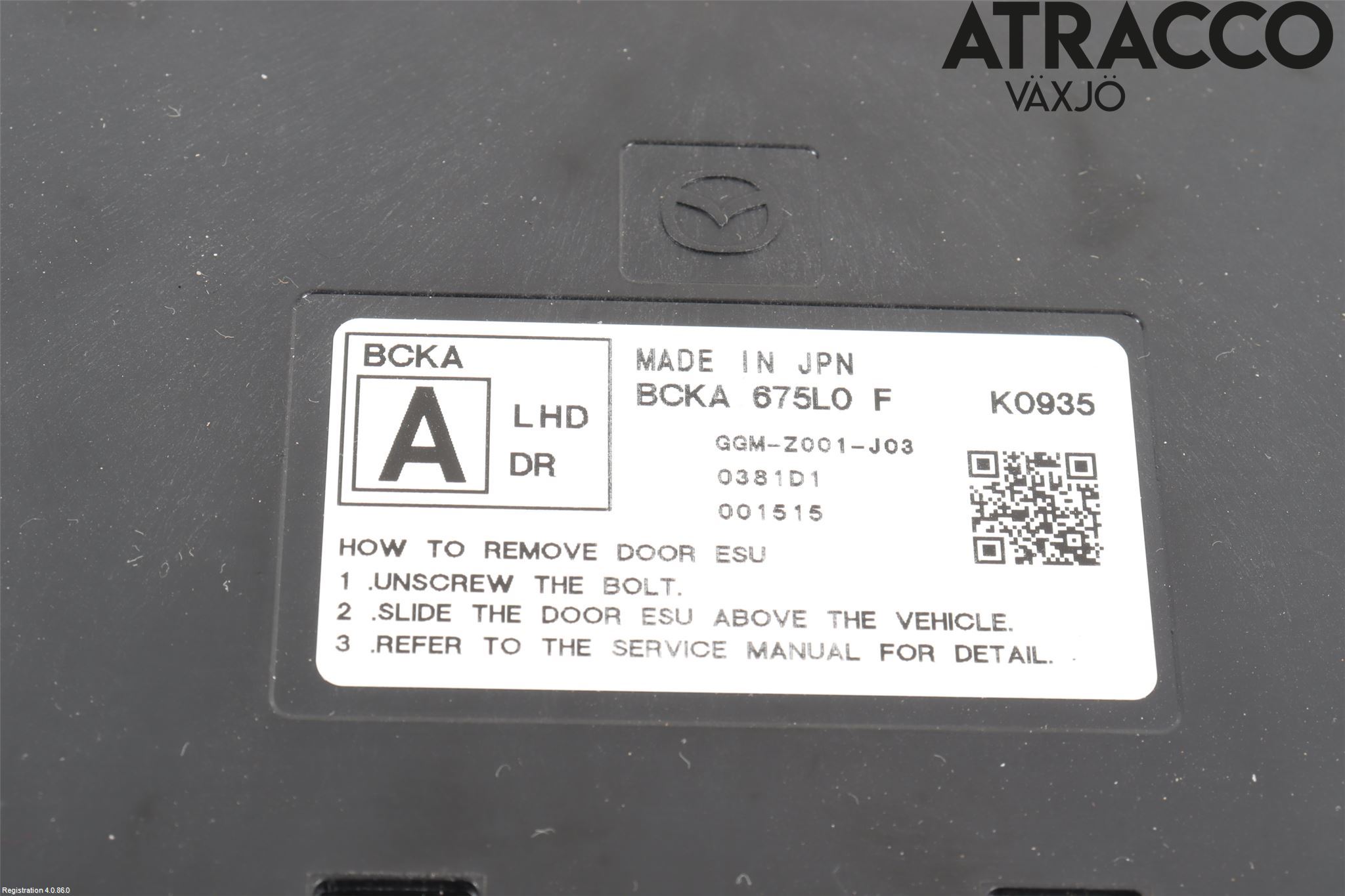 Mazda CX-30 20- Styrenhet Dörr