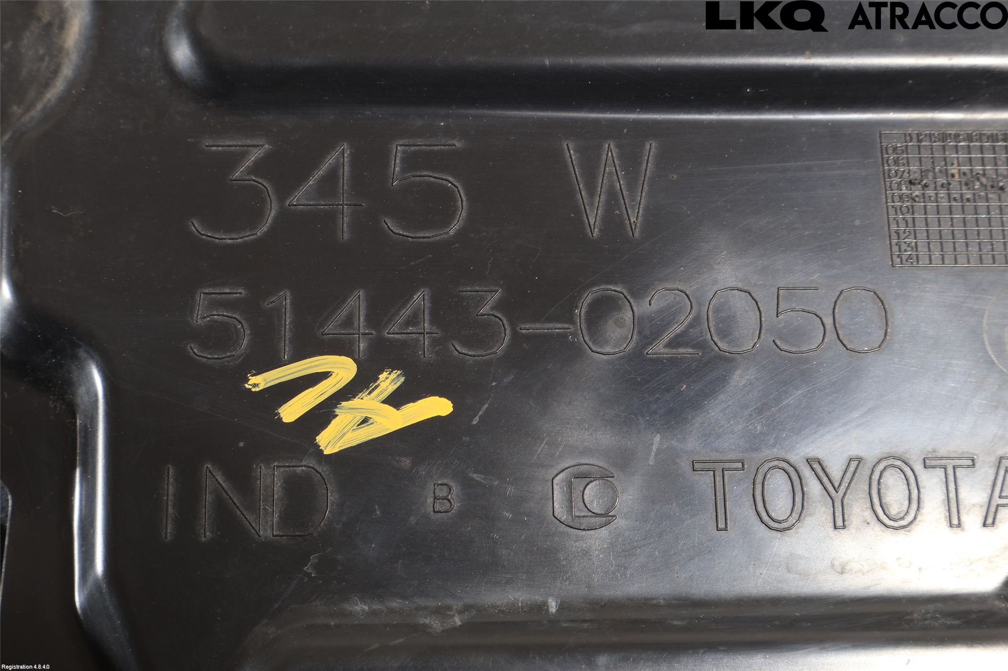 Toyota AVENSIS 09-15 Hasplåt Plåt-Plast