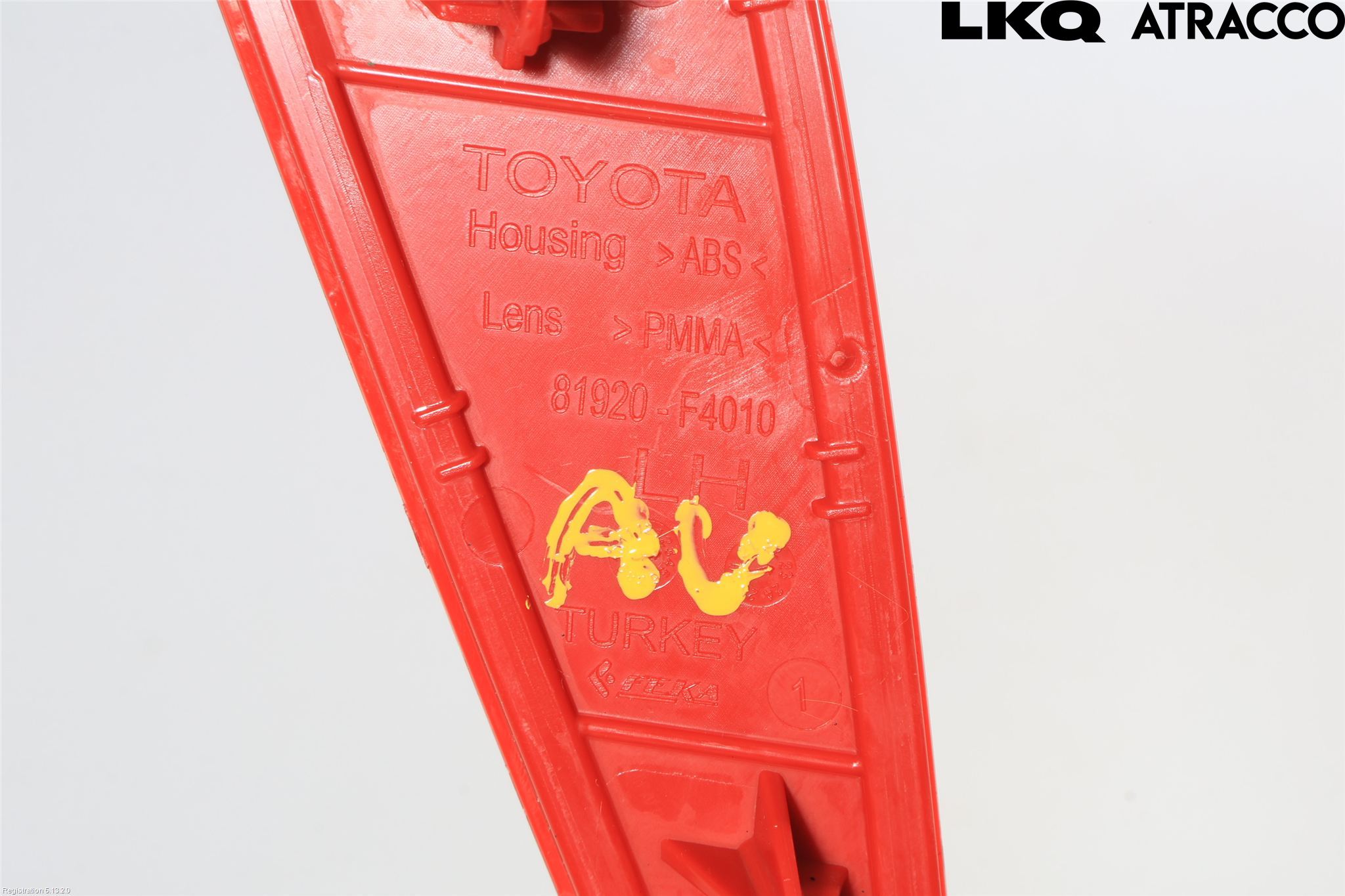 Toyota YARIS XP21 20- Dimljus/Reflex Bak