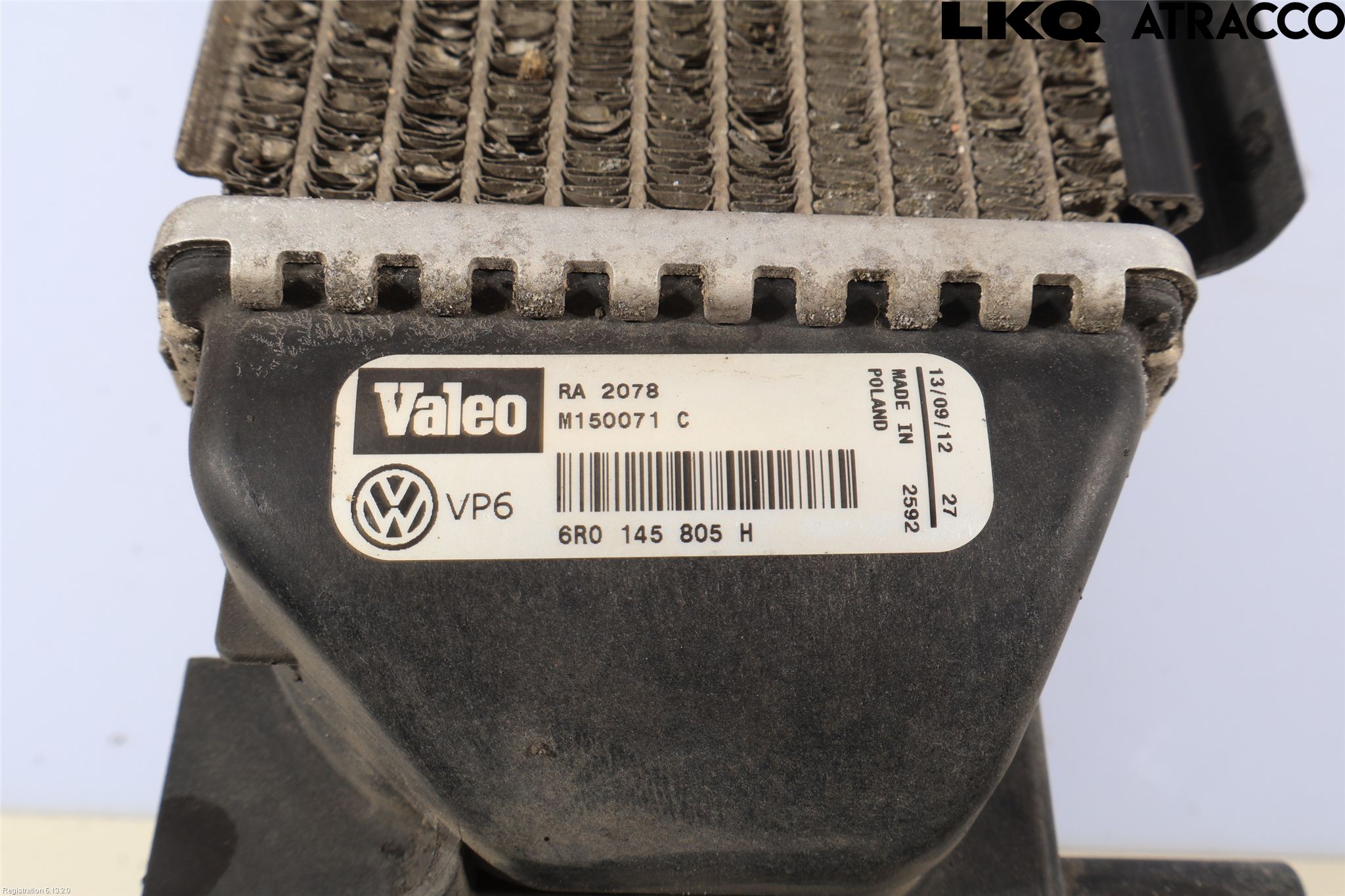Volkswagen VW POLO 10-17 Kylare Man