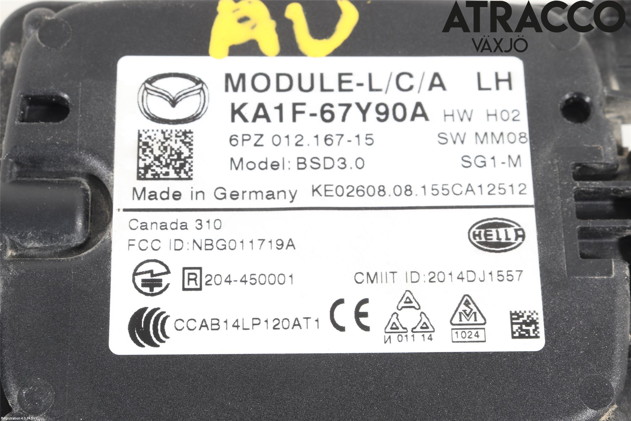 Mazda CX-5 12-17 Sensor Aktivt Kollisionsskydd
