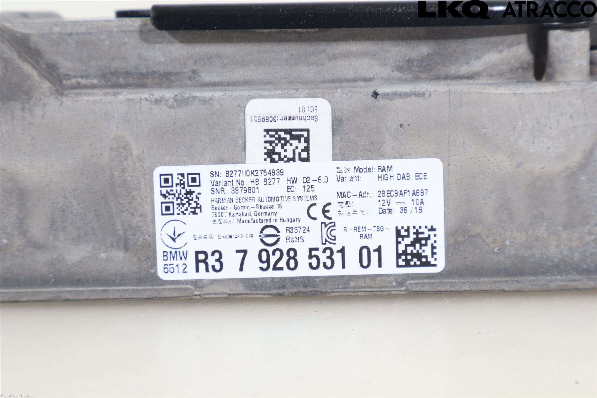 BMW 5 G30/G31/F90 17-23 Radio-Stereo Förstärkare