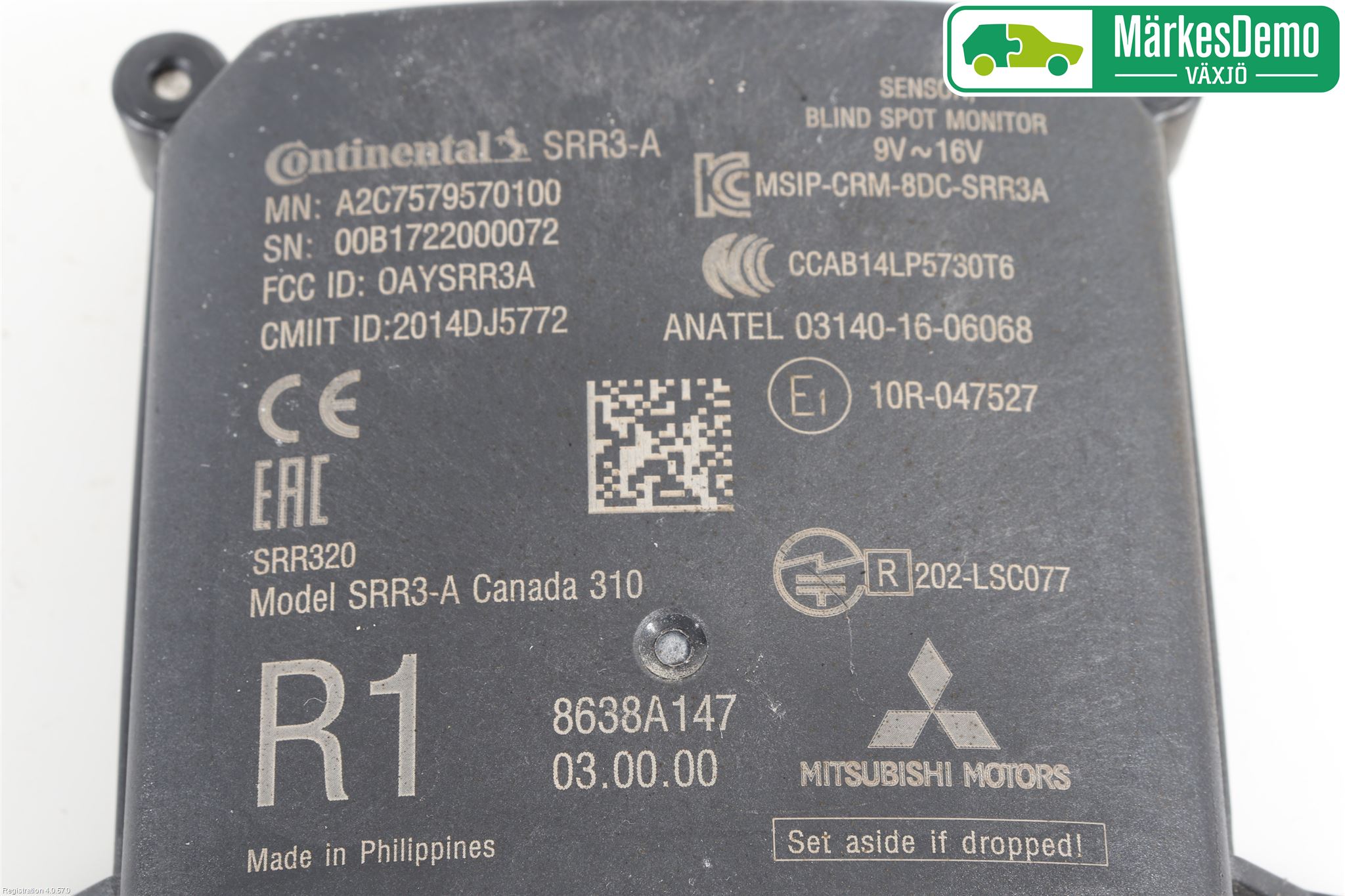 Mitsubishi OUTLANDER 13-21 Sensor Aktivt Kollisionsskydd