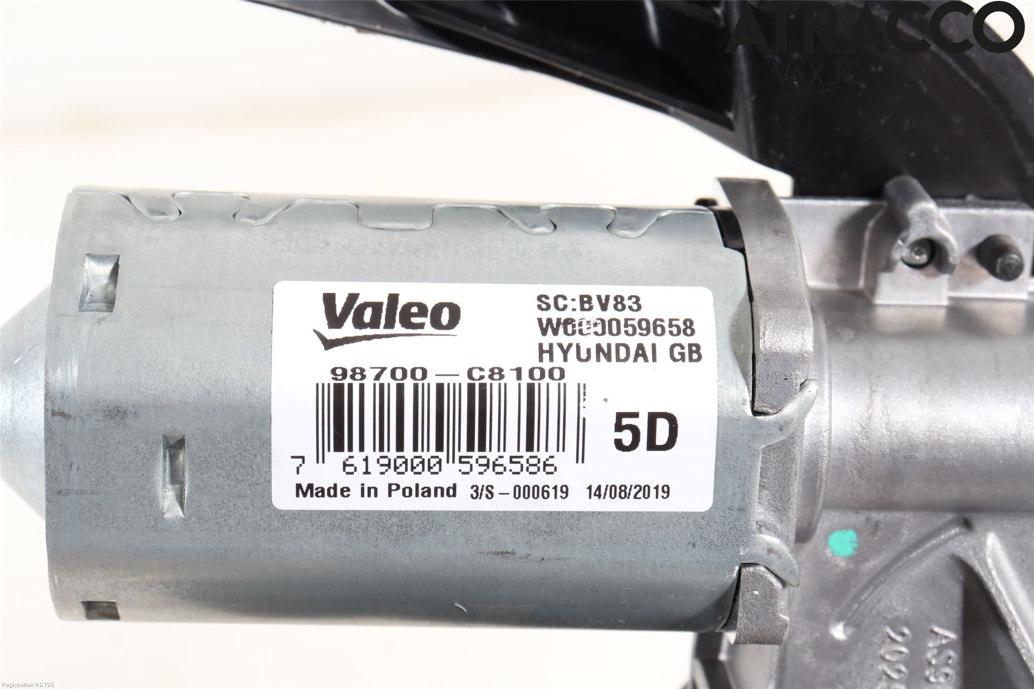 Hyundai i20 GB 15-20 Torkarmotor Baklucka