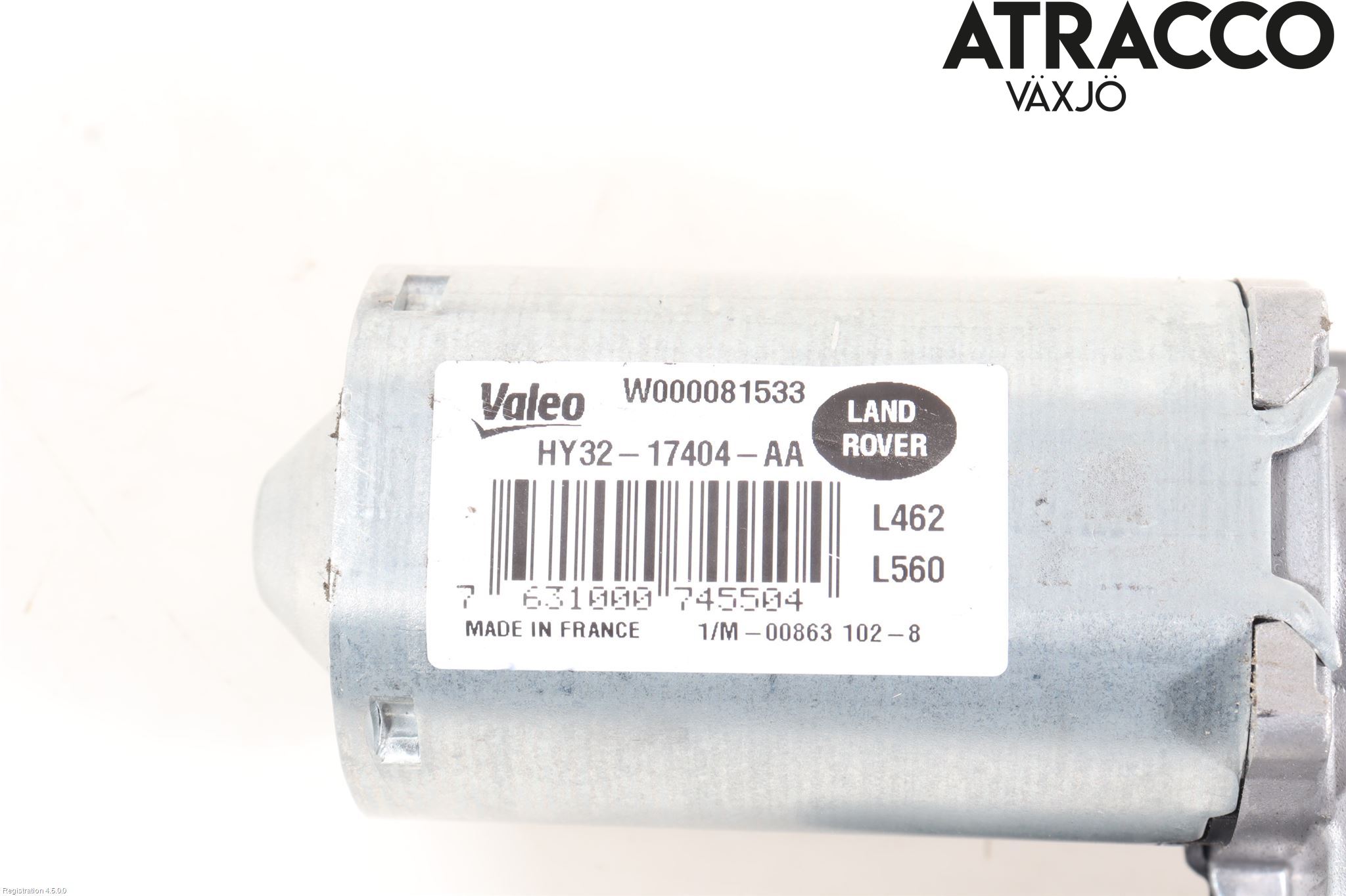 Landrover RANGE ROVER VELAR (L560) 17- Torkarmotor Baklucka
