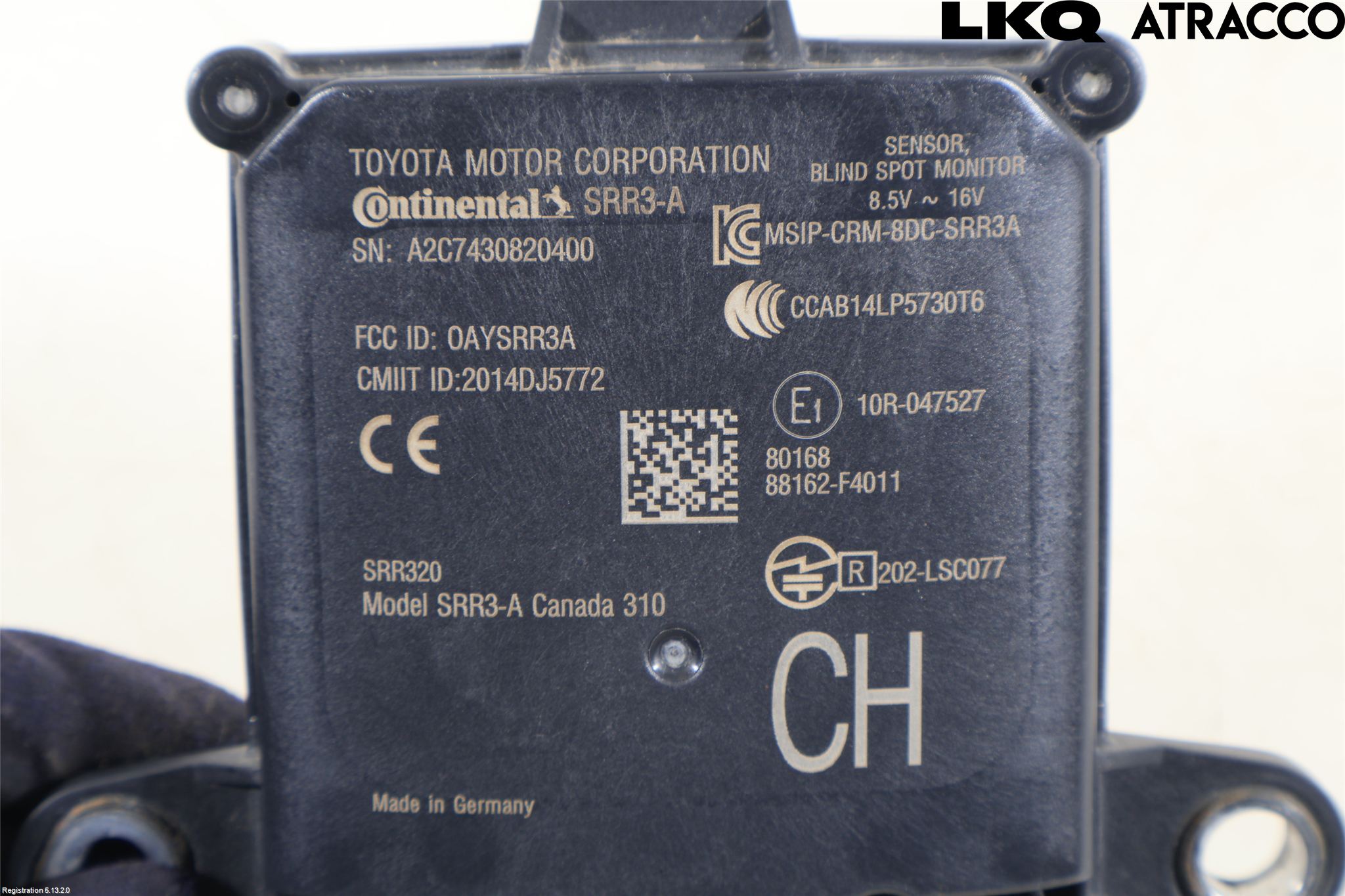 Toyota C-HR 16-23 Sensor Aktivt Kollisionsskydd