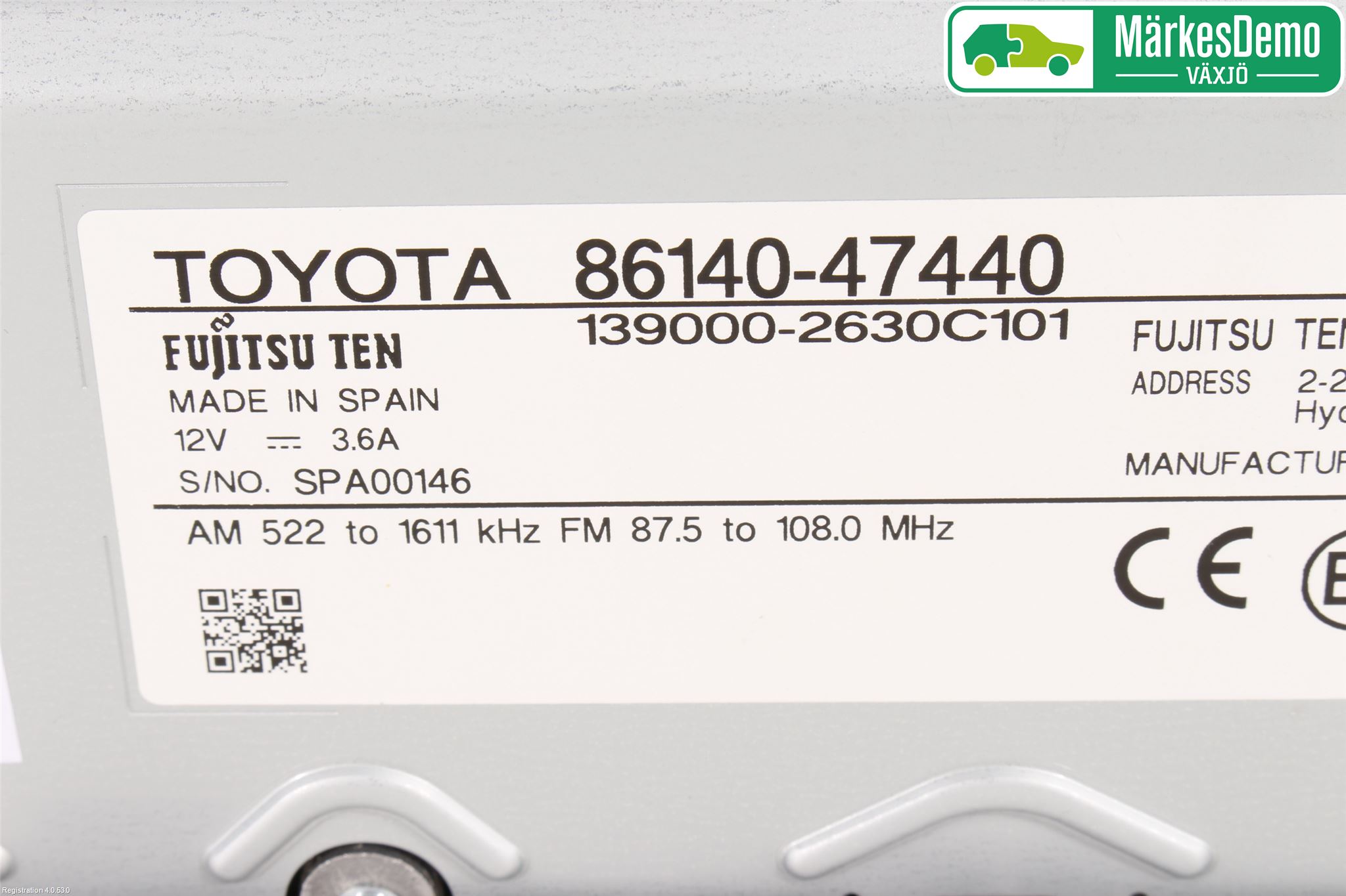 Toyota PRIUS (ZVW50) 16-21 Cd Radio - Multimediapanel