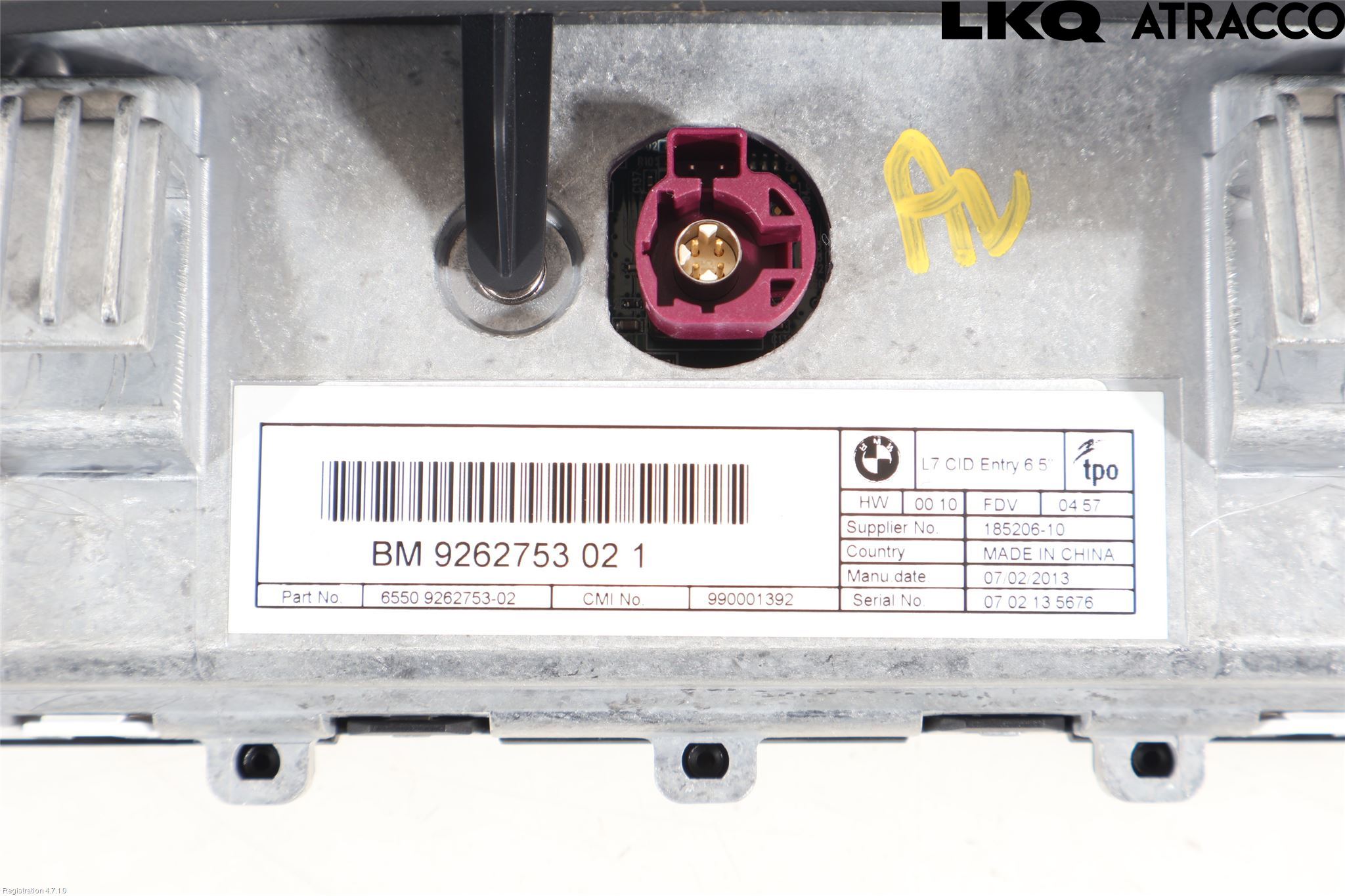 BMW 3 F30/F31/F80 12-19 Multifunktionsdisplay